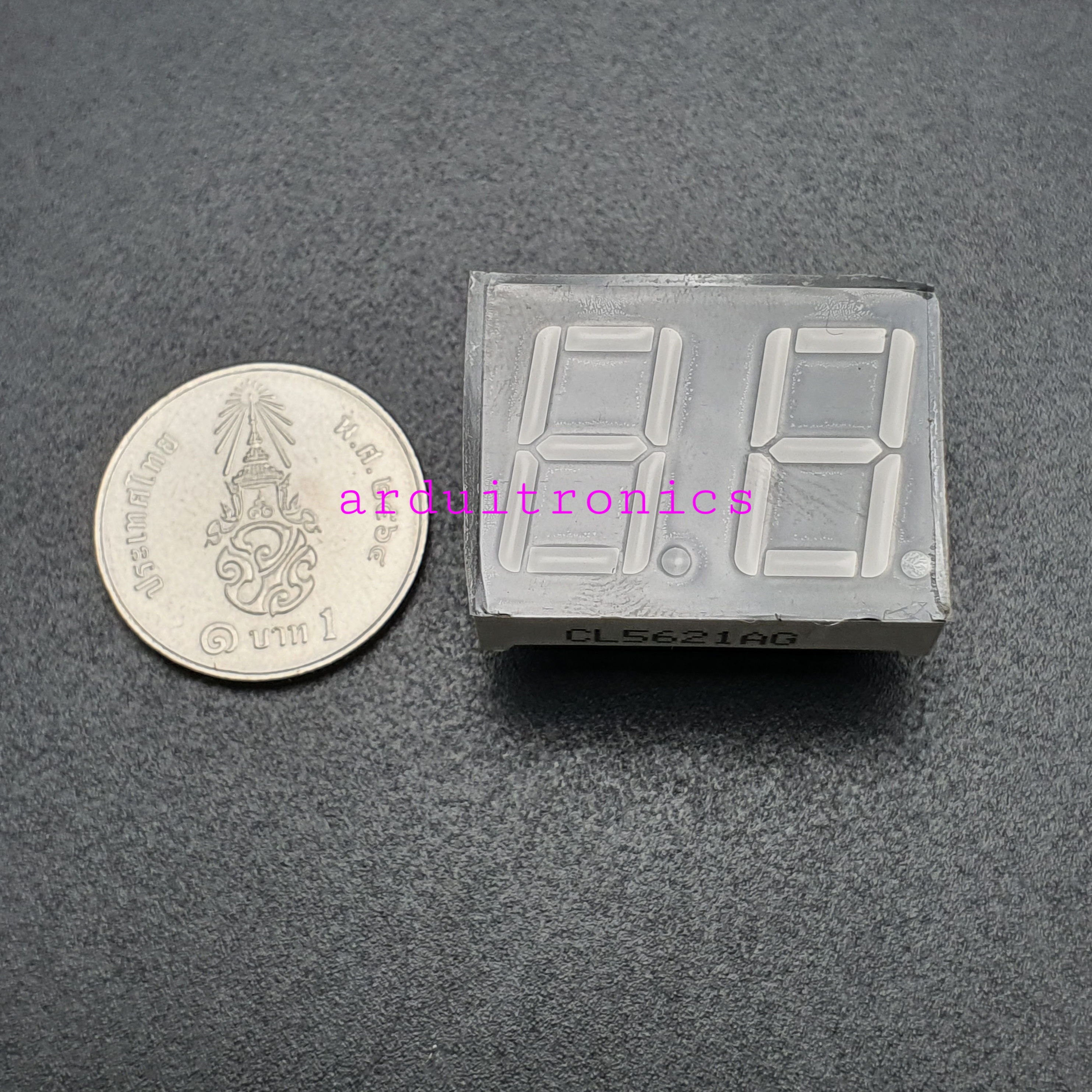 0.56 inch Seven Segment 2 Digit Green-Yellow (Common Cathode) CL5261AG 5621AG