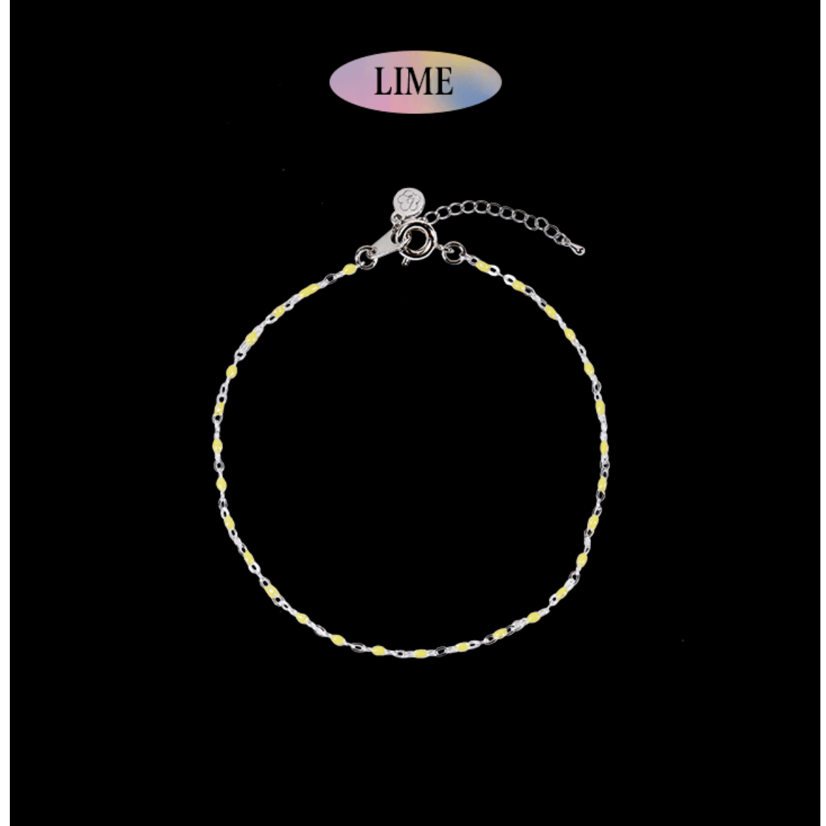 BLACKPINK -JISOO FIRST SINGLE ALBUM [ME] -ของสะสม JISOO BRACELET - สี Lime