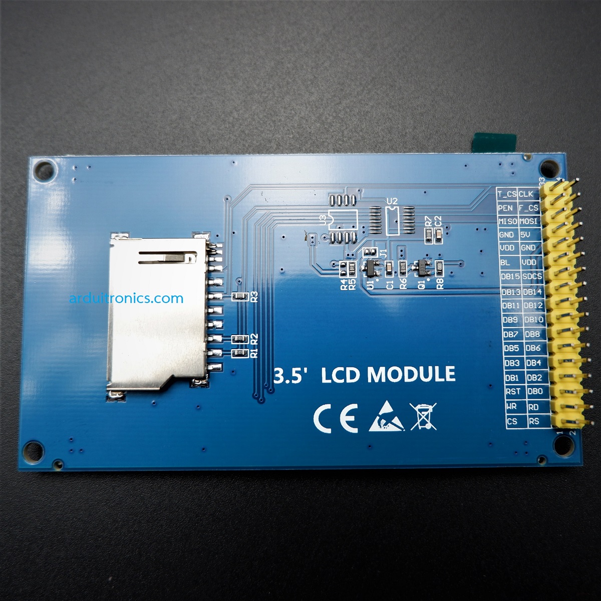 LCD 3.5" TFT Module 320X480 for Arduino Uno โมดูลจอแสดงผลแบบสีขนาด 3.5 นิ้ว 320x480 Driver ILI9486