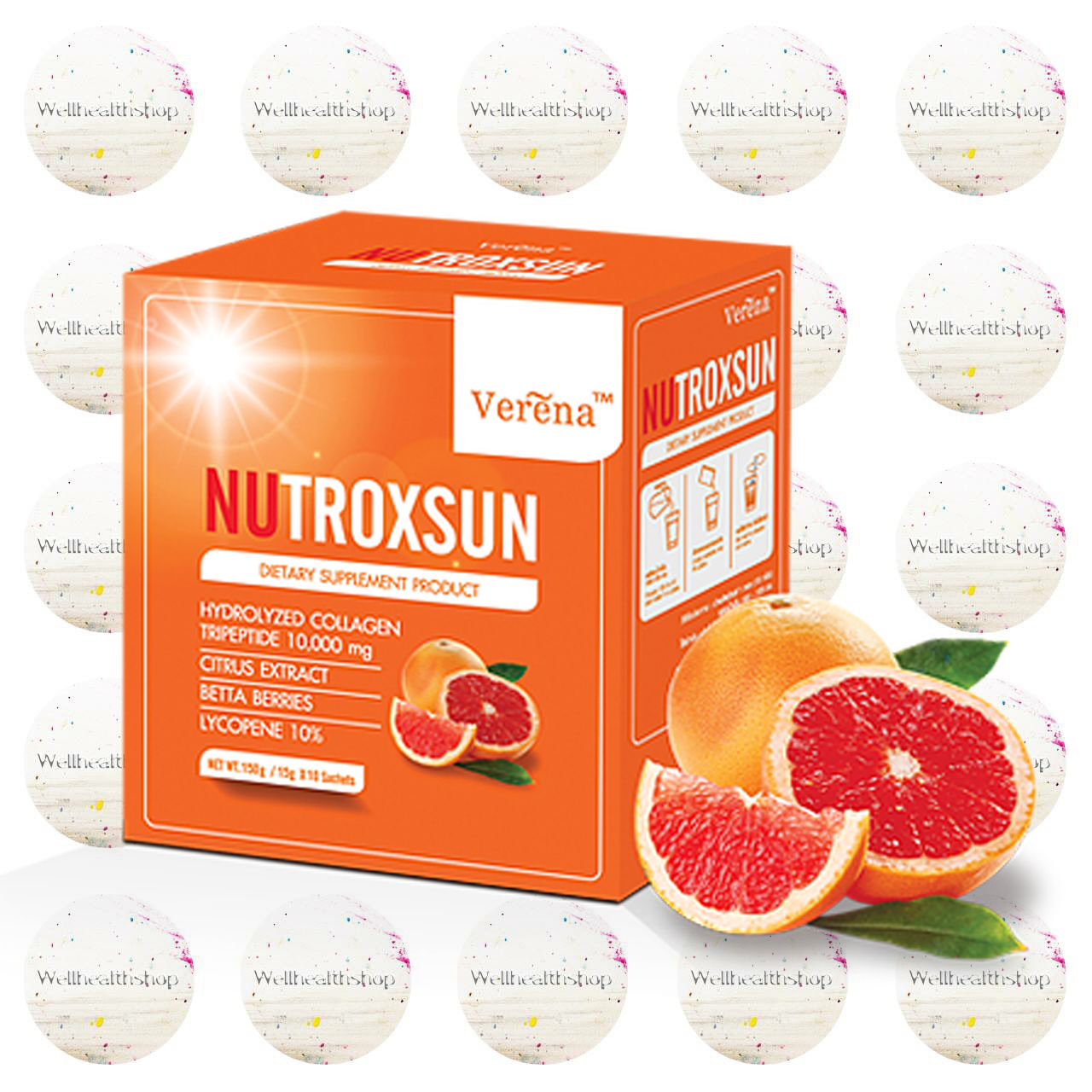 Verena Nutroxsun นูทรอคซัน ปกป้องผิวจากแสงแดด 10 ซอง