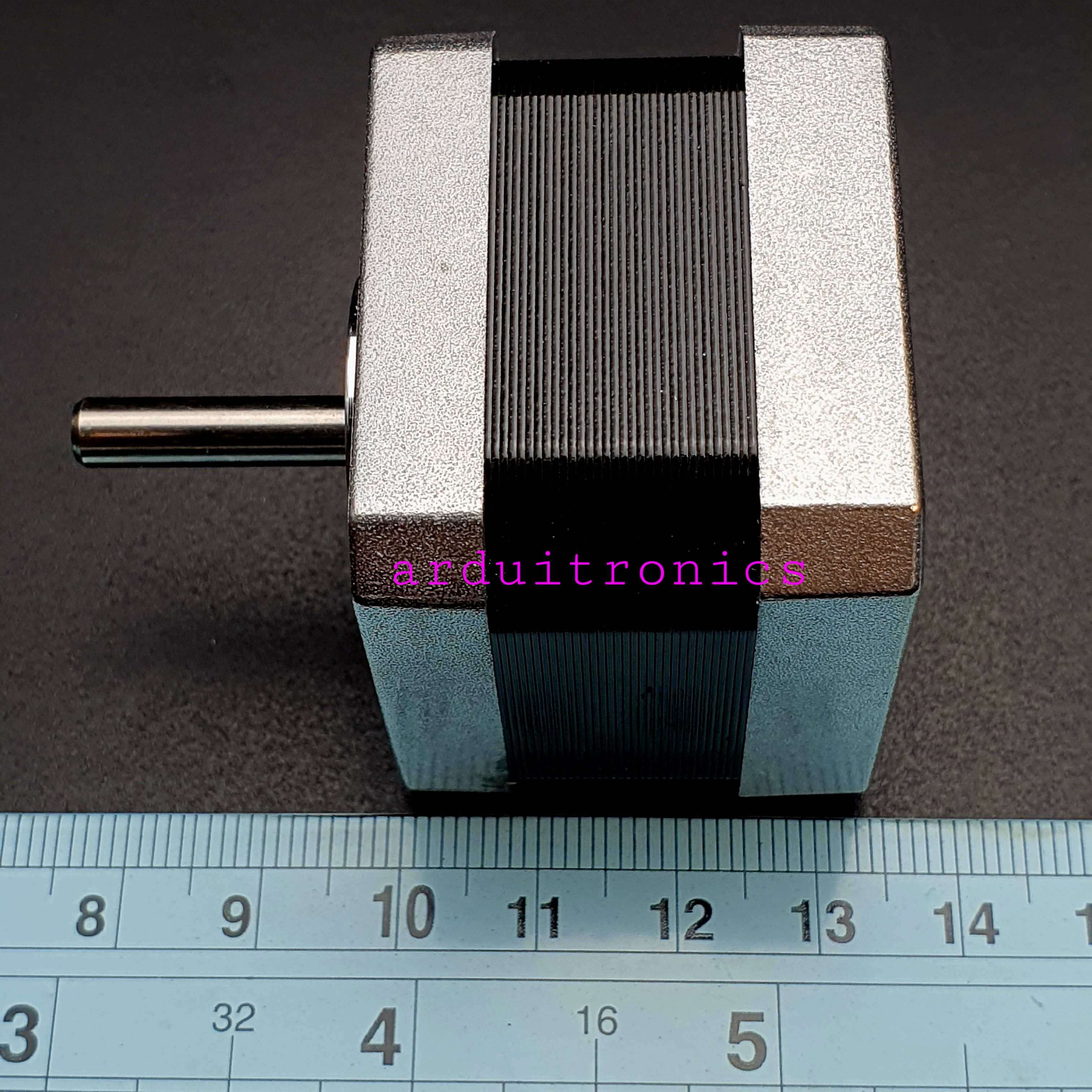 Stepping Motor แรงบิด 0.28 N.m - 0.84A (42HB34F08AB) Size 42 x 42 x 34 mm