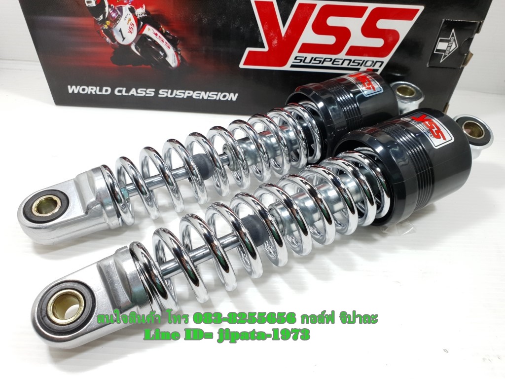 (Bell) โช้คอัพหลังคู่ YSS สำหรับ Yamaha Bell R,Y 100 New,Mate alfa สปริงชุบ