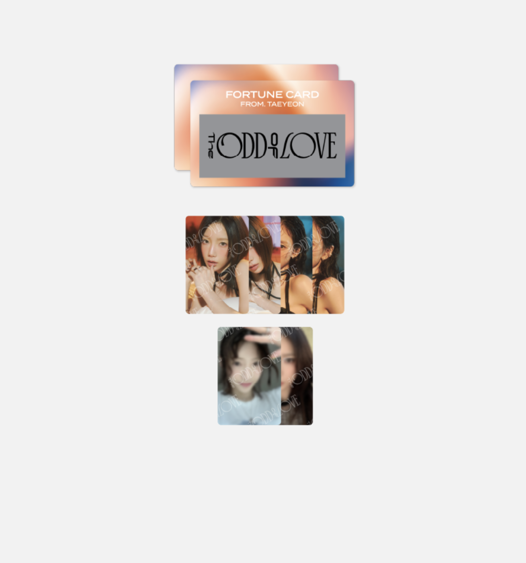 TAEYEON -TAEYEON CONCERT - The ODD of LOVE MD - Fortune Scratch set