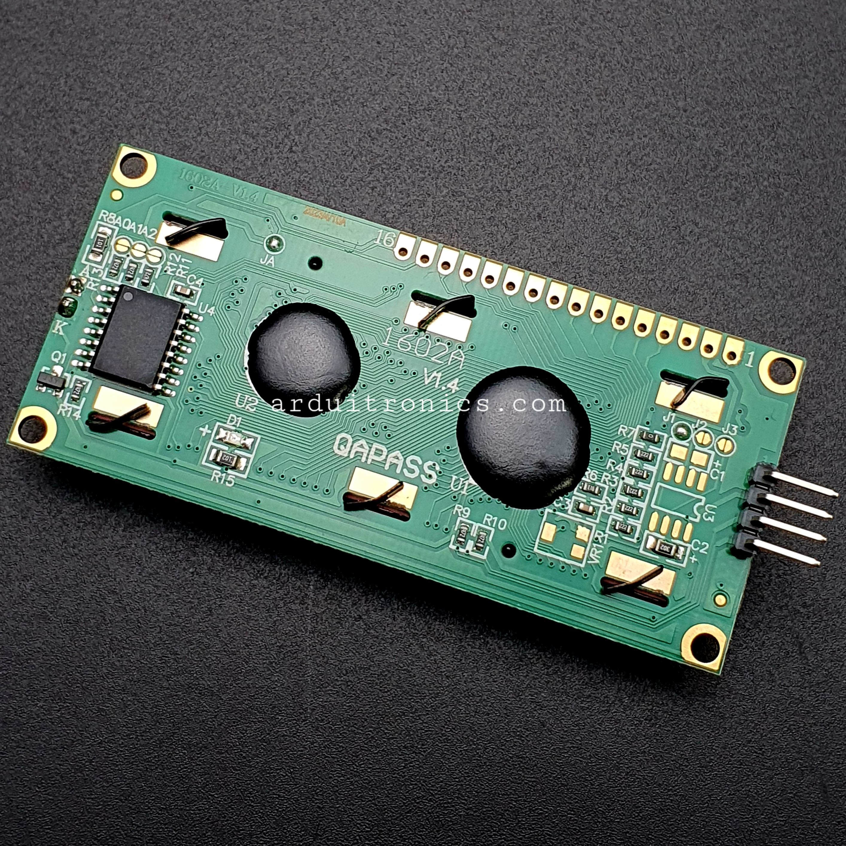 1602 Module 16x2 LCD Display + I2C Interface (Blue Backlight) V 1.4 Build in I2C