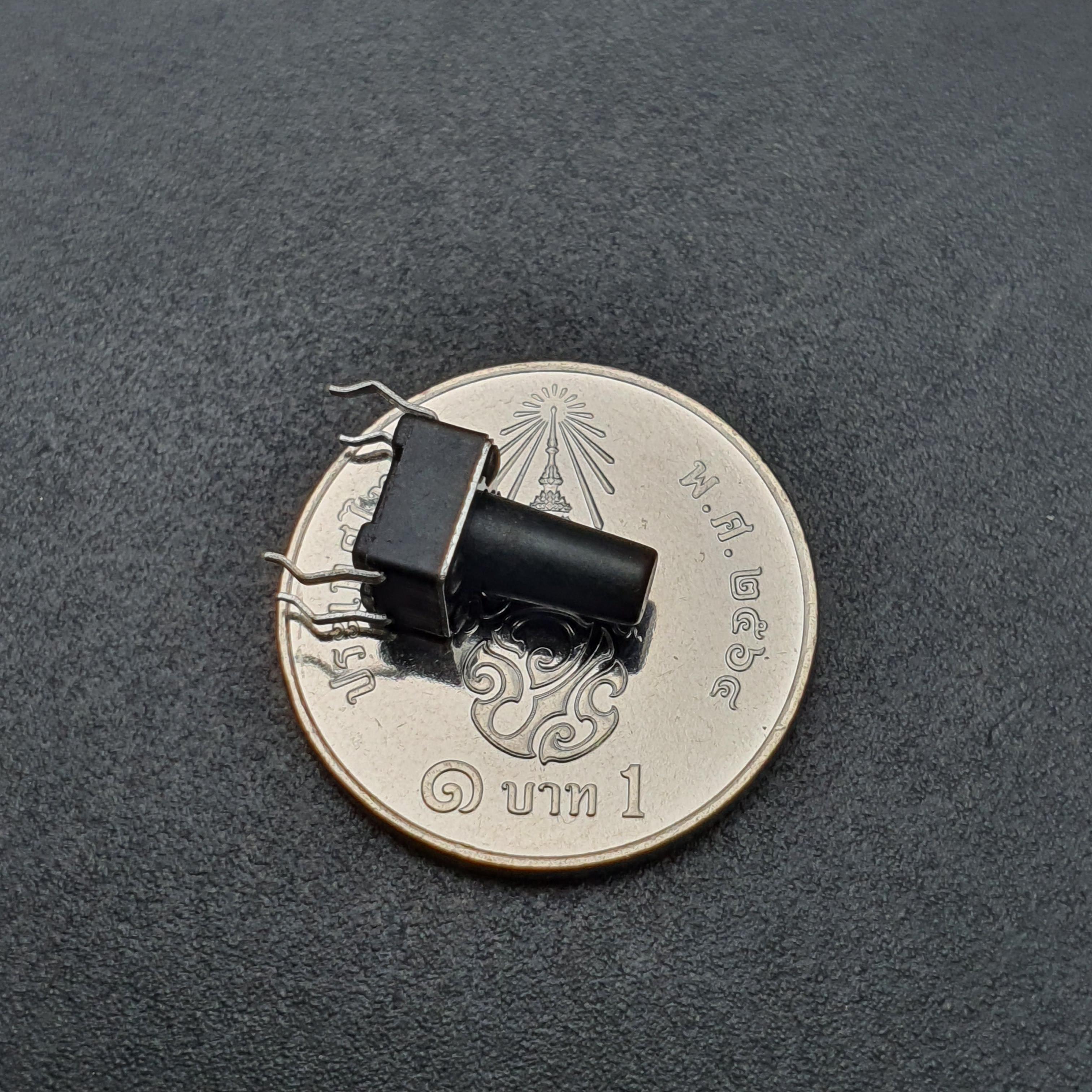 Tact Switch 6X6x10mm ไมโครสวิตช์ กดติดปล่อยดับ (หัวกลม)