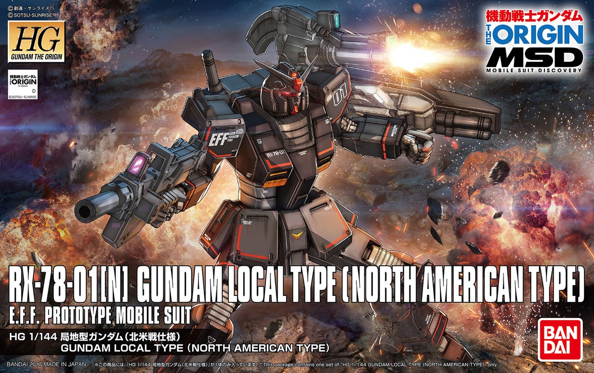 HG 1/144 RX-78-01[N] Gundam Local Type (North American Type)