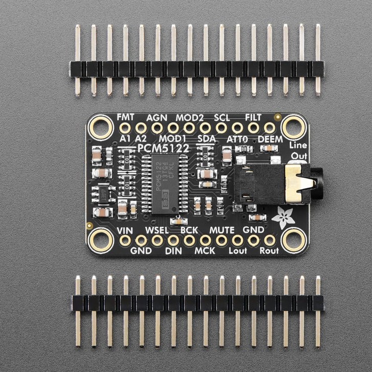 Adafruit PCM5122 I2S DAC with Line Level Output - HW, I2C or SPI (แท้ Adafruit, USA)