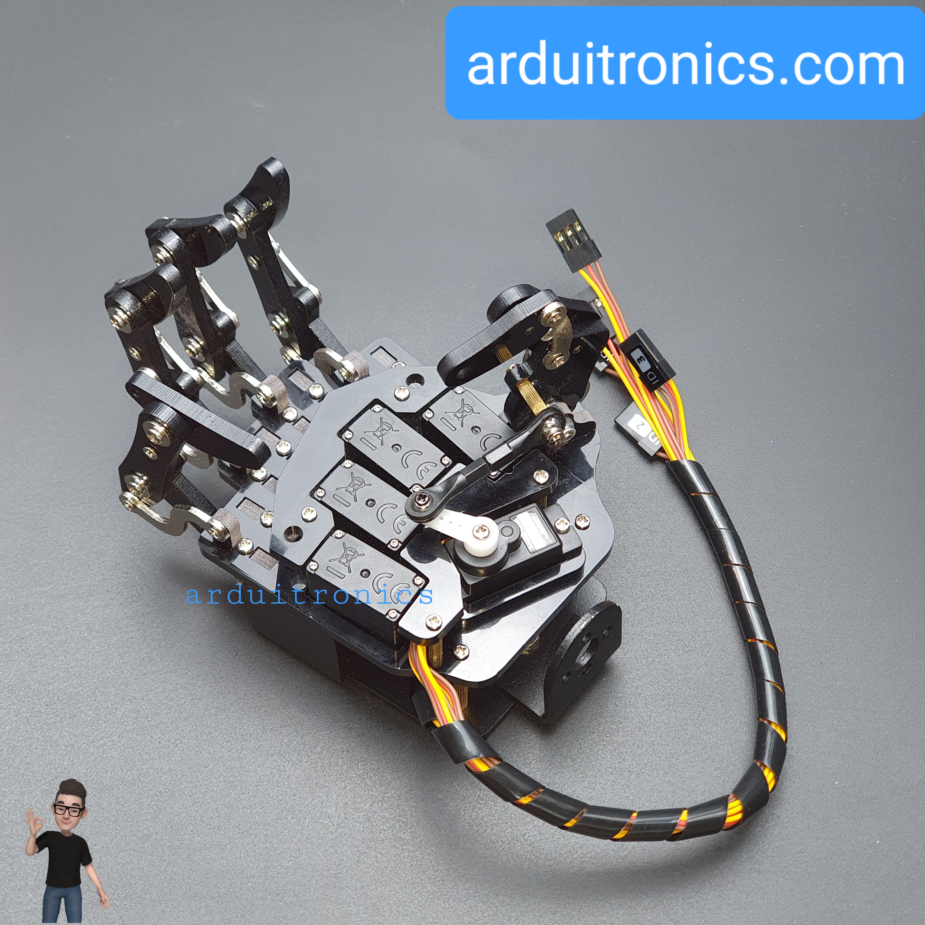 Robot Hand (Right) Kit ประกอบให้แล้วพร้อมใช้