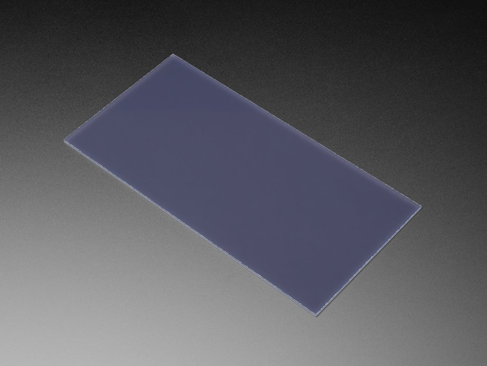 Black LED Diffusion Acrylic Panel - 10.2" x 5.1" - 0.1" / 2.6mm thick (แท้จาก Adafruit, USA)