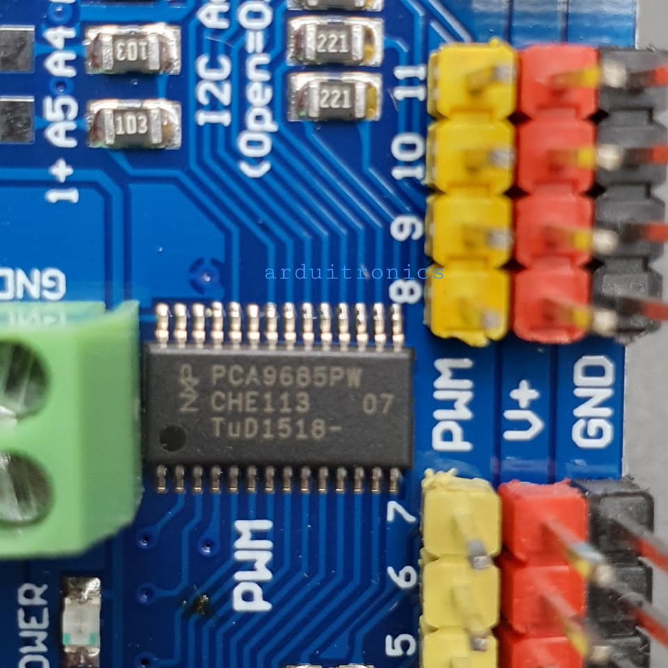 16-Channel 12-bit PWM Servo Shield I2C Interface PCA9685 PCA9685PW