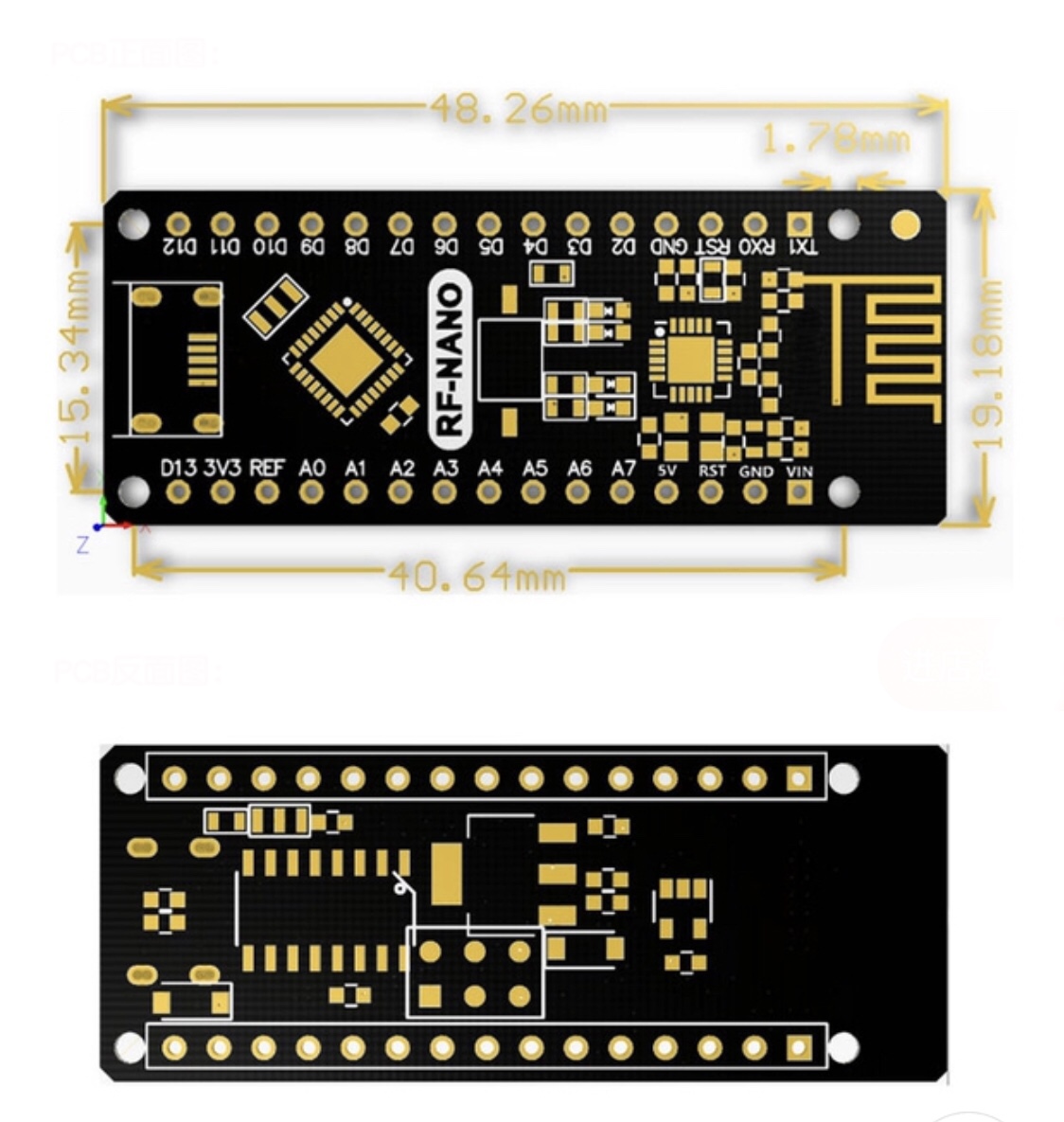 RF Nano V3.0 ATmega328P Development Board NRF24L01+Wireless CH340 ...