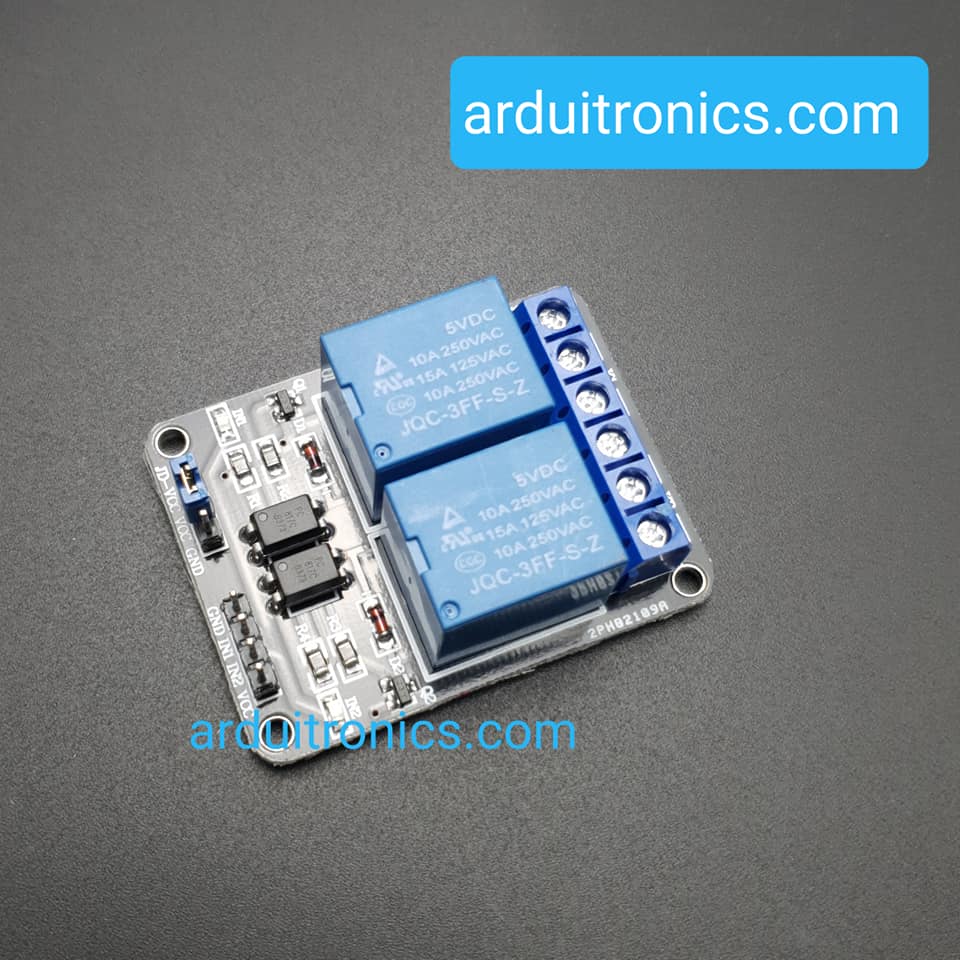 2 Channel Relay (Opto-Isolated) - Active Low 5V 10A