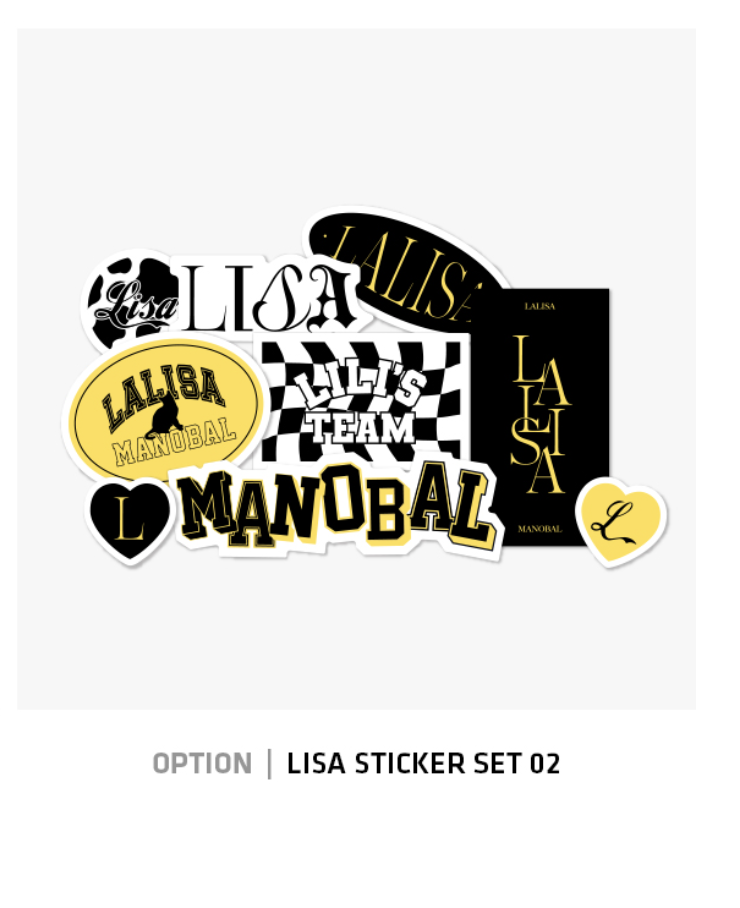 BLACKPINK - LISA - [LALISA] LISA STICKER SET แบบ ที่ 2