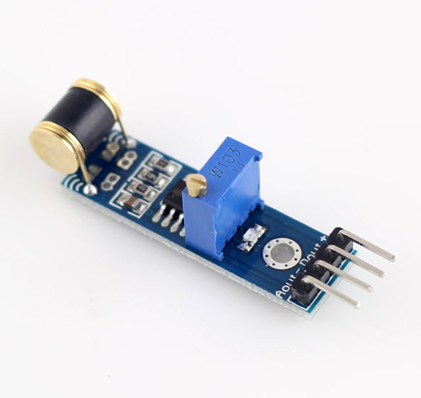 Robot 801S Vibration Sensor 4 Pins โมดูลตรวจจับความสั่นไหวปรับความไวได้