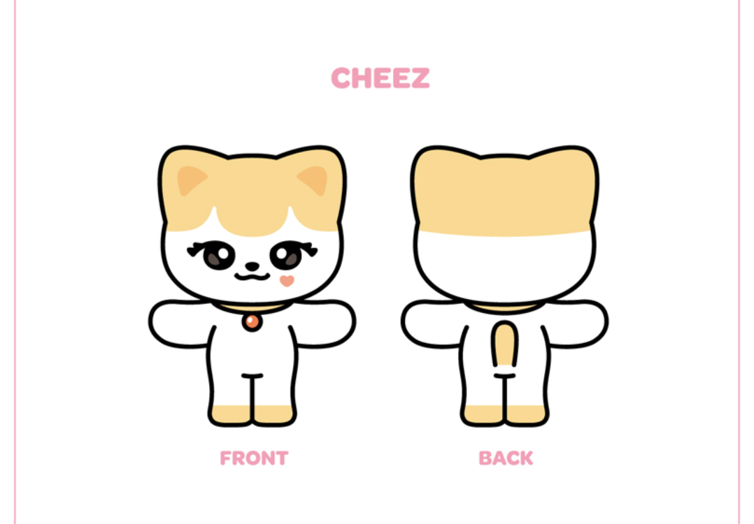 IVE - IVE CHARACTER PLUSH DOLL <MINIVE>. แบบ Cheez ส่ง เรือ