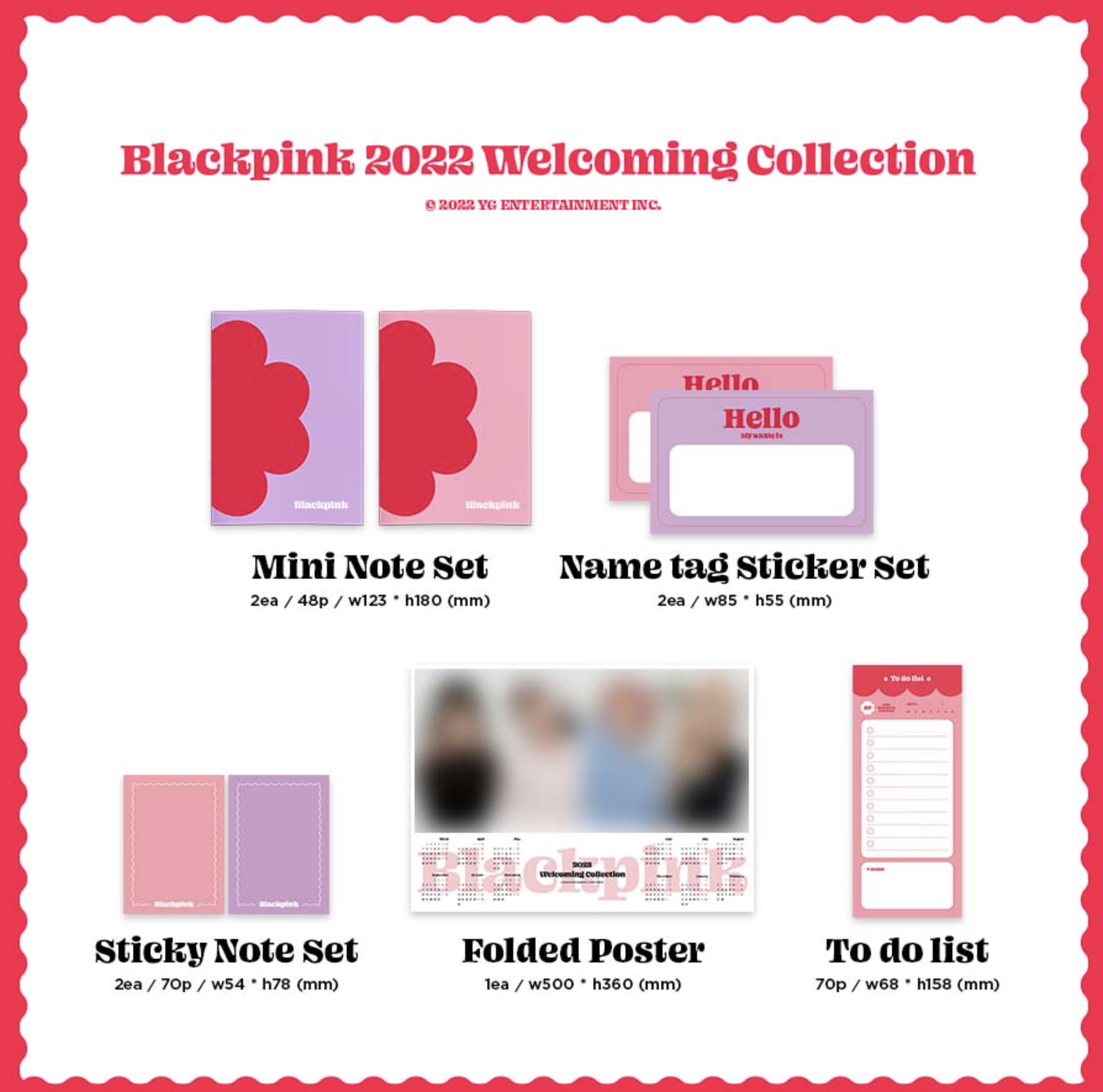 BLACKPINK - BLACKPINK 2022 WELCOMING COLLECTION แบบ Package + Digital Code Card - ส่ง เครืองบิน