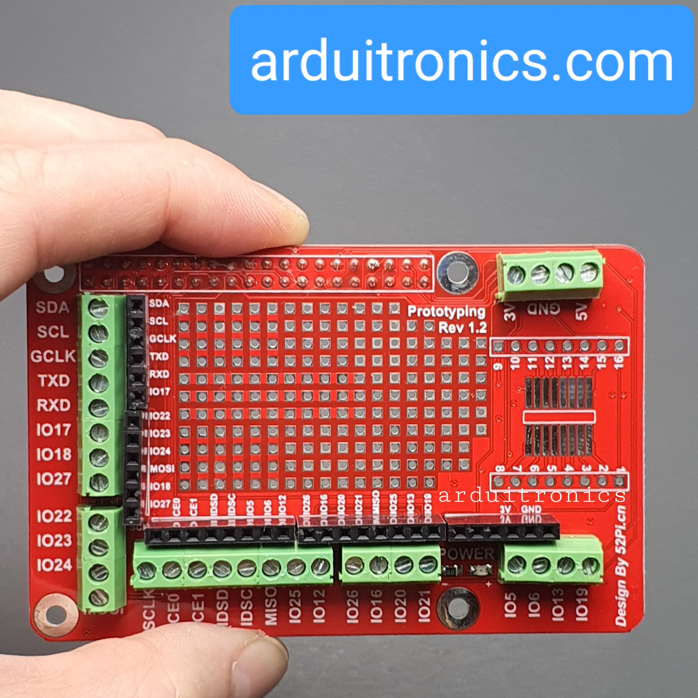 Raspberry Pi 3B+ / 3B Prototype Extension Board