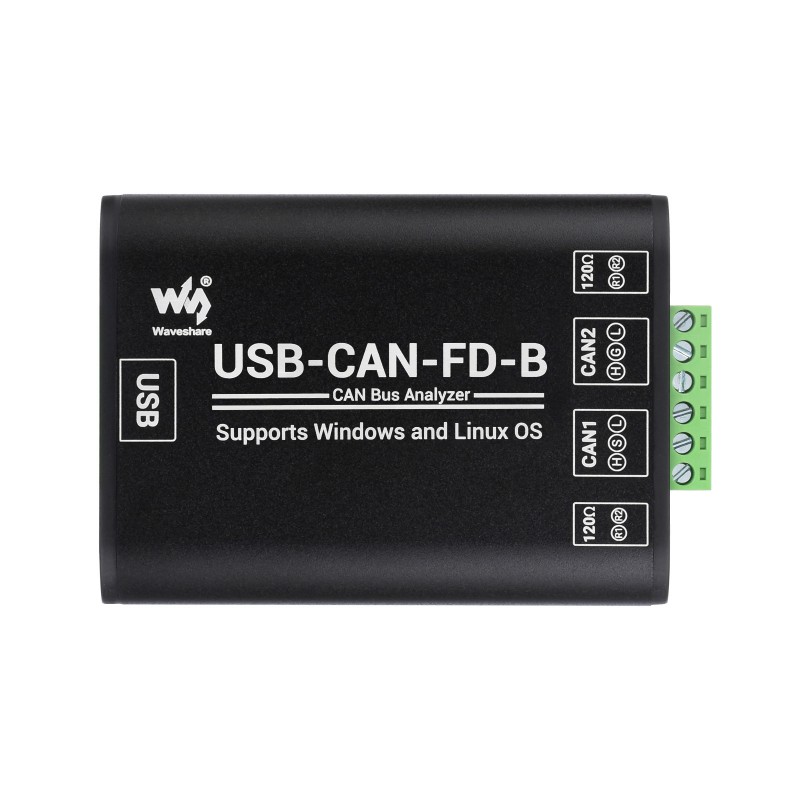 Industrial Grade CAN/CAN FD Bus Data Analyzer, USB To CAN FD Adapter, CAN/CAN FD Bus Communication Interface Card (Windows + Linux) - แท้ Waveshare