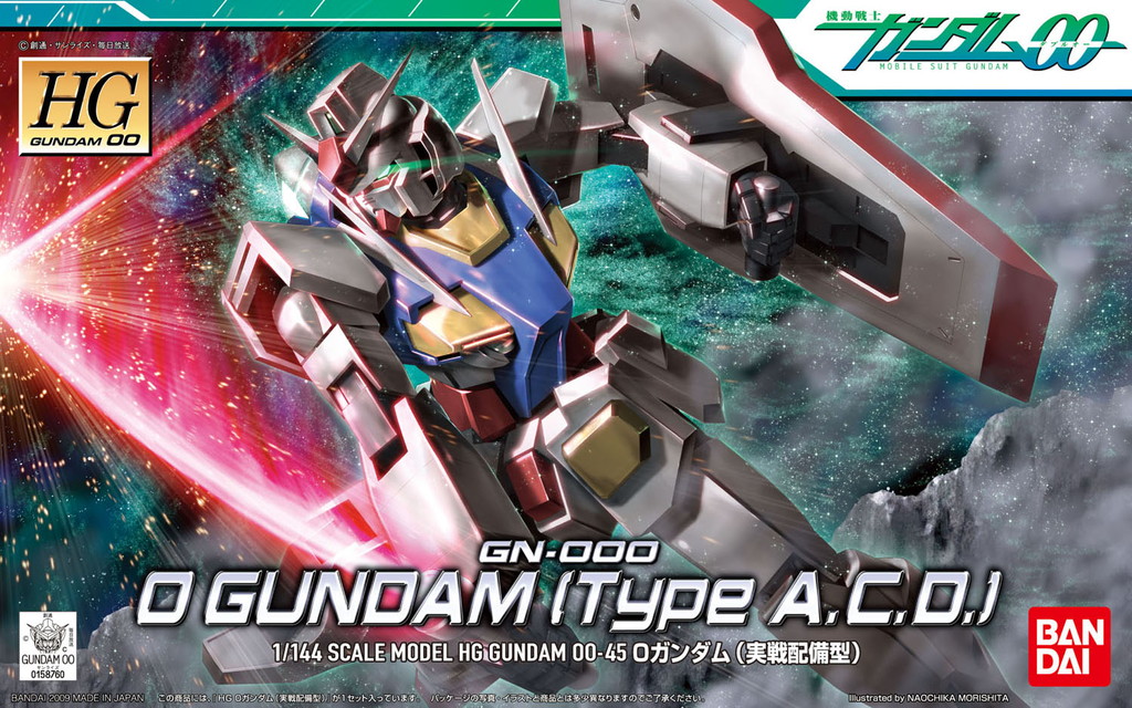 HG 1/144 GN-000 O Gundam (Type A.C.D.)