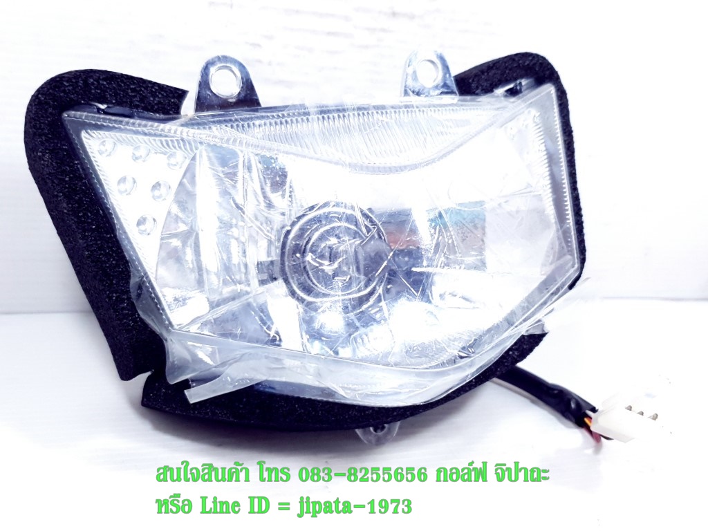 (KSR) ชุดโคมไฟหน้าพร้อมหลอดไฟและขั้วไฟหน้า Kawasaki New KSR,D Tracker 250 แท้