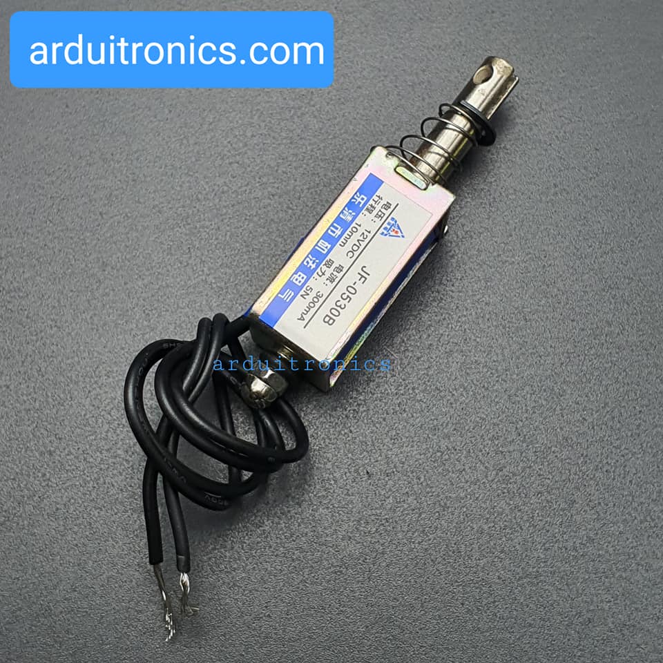 กลอนไฟฟ้า กลอนลิ้นชักไฟฟ้า Push-Pull Frame Type DC Electromagnet รุ่น JF-0530B 12V