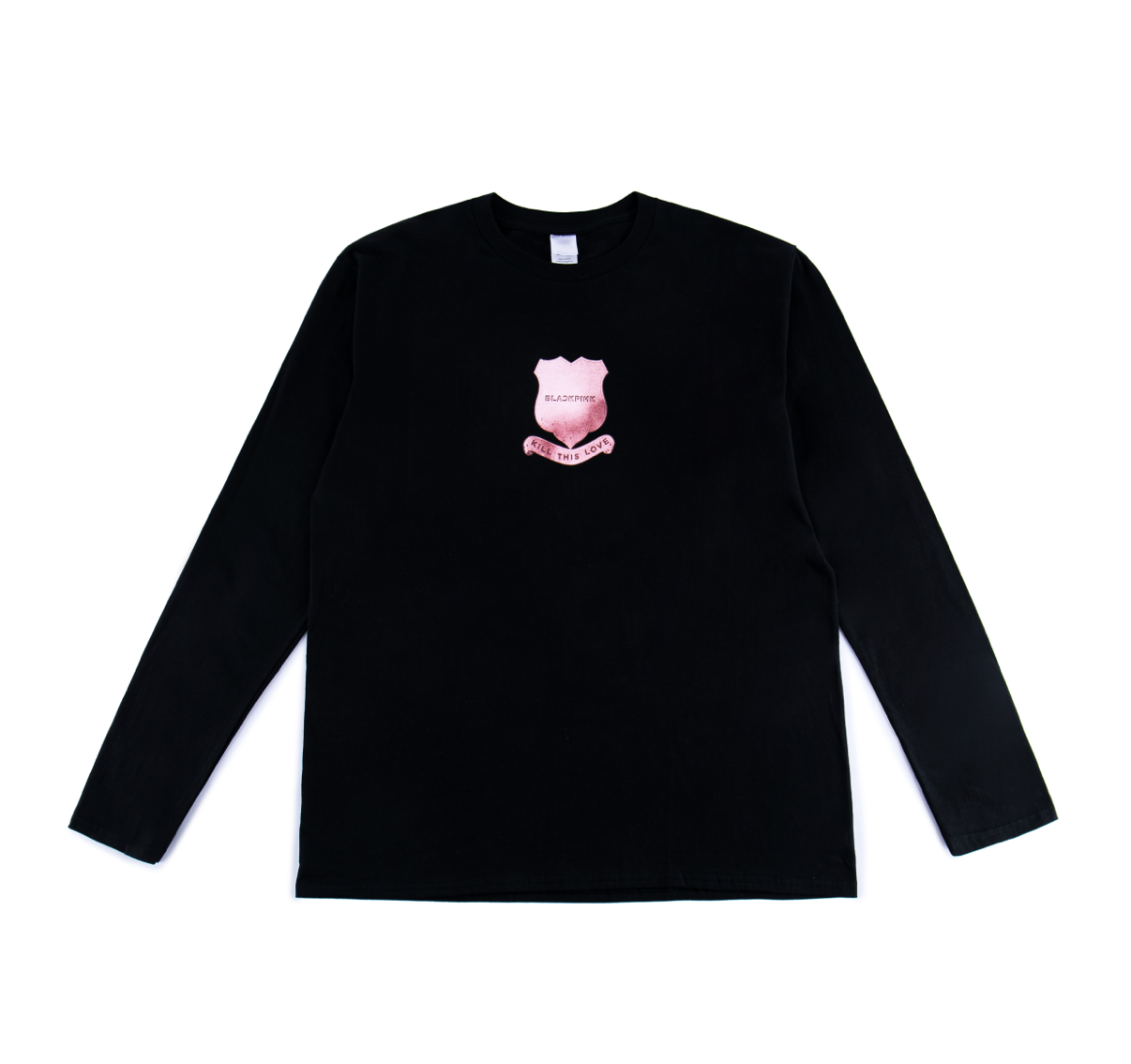 BLACKPINK KILL THIS LOVE GLITTER HAND MIRROR - แบบ ALBUM LS T-SHIRTS สีดำ