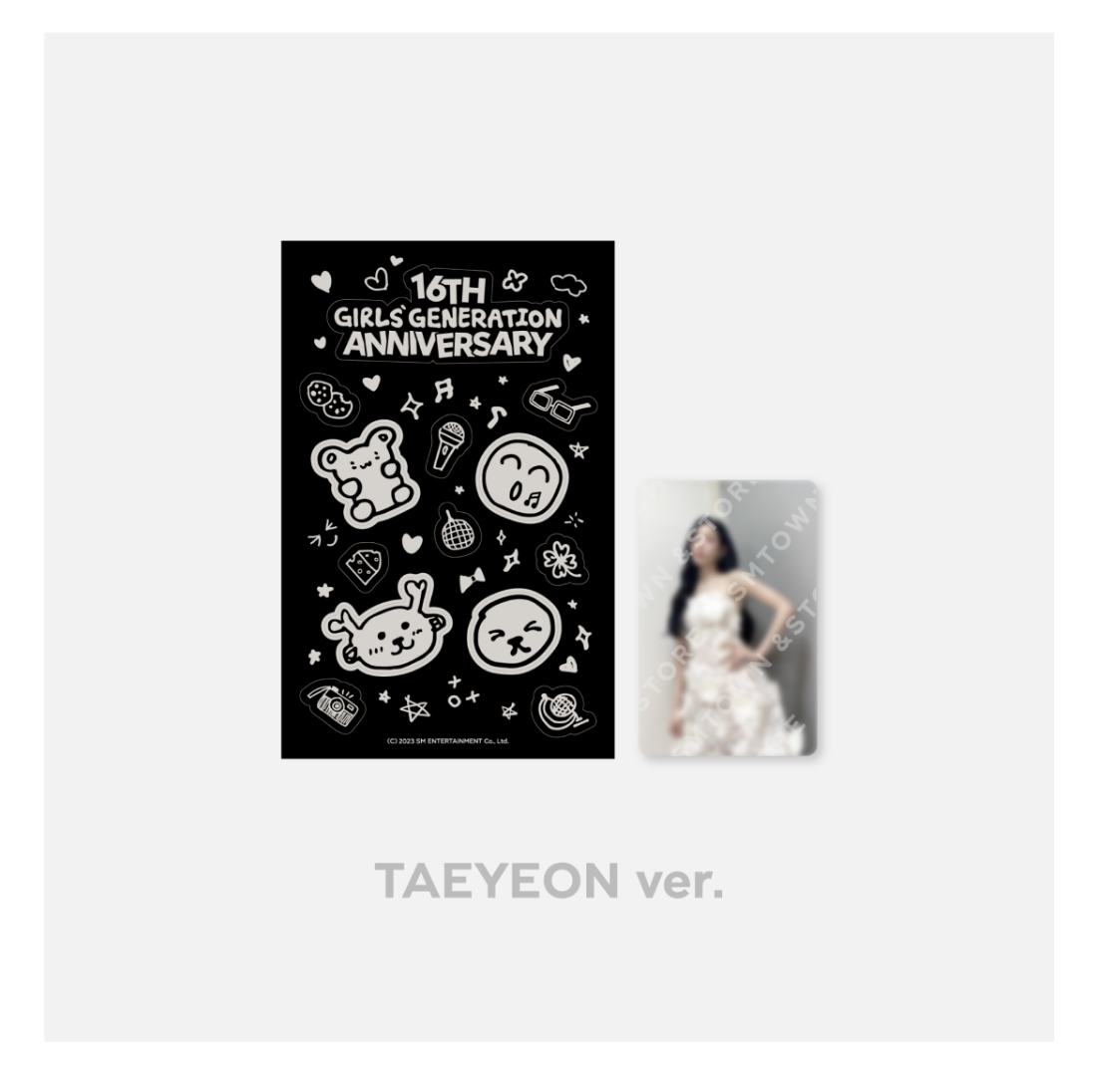 GIRLS' GENERATION -Girls' Generation Debut 16th Anniversary MD - Sticker & Photocard set - Taeyeon