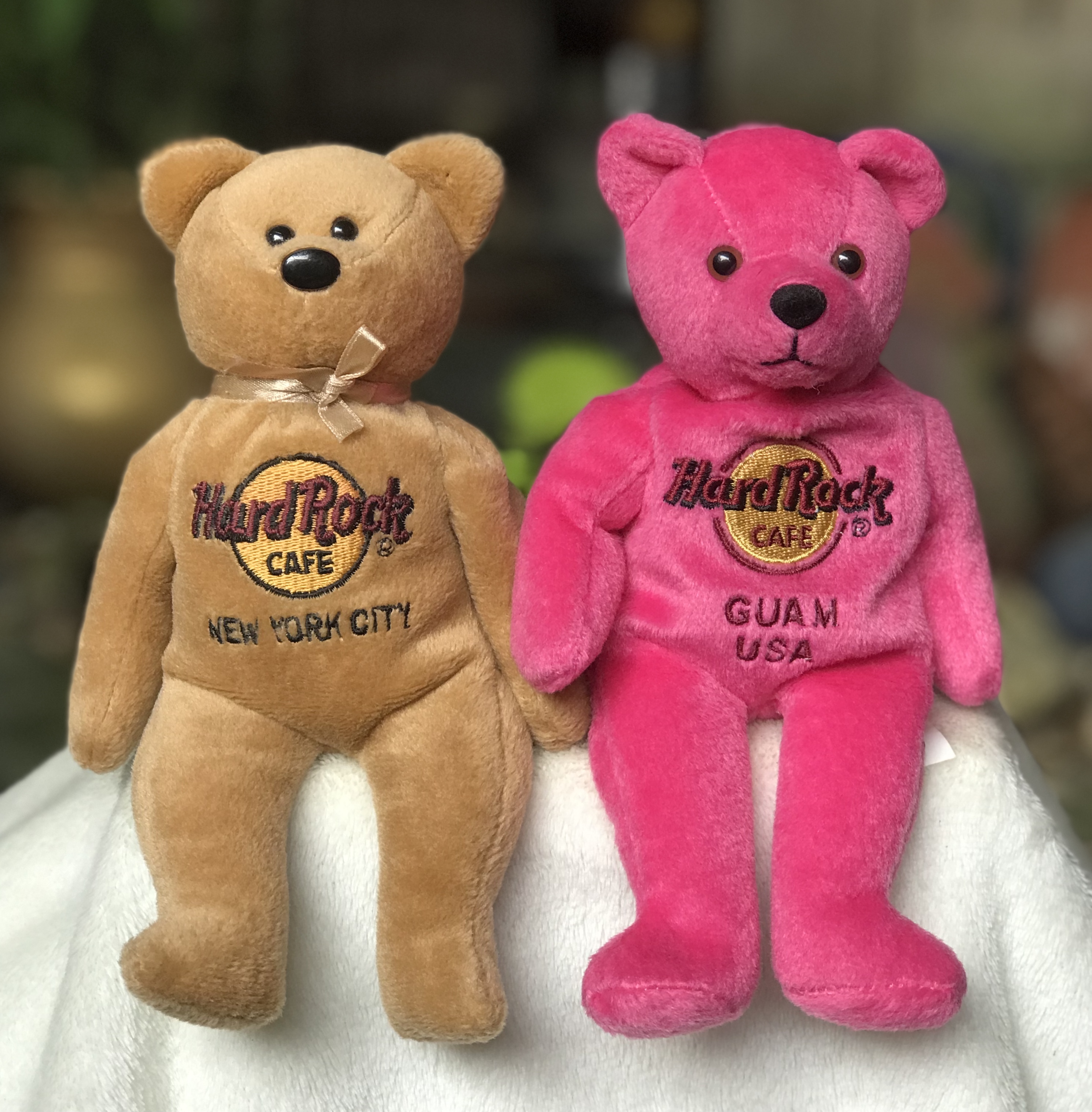 ราคาต่อชิ้น ตุ๊กตาหมี 8 นิ้ว Rare Hard Rock Cafe NEW YORK CITY ISAAC BEARA TEDDY BEAR /Teddy Bear GUAM USA 2008 Collection