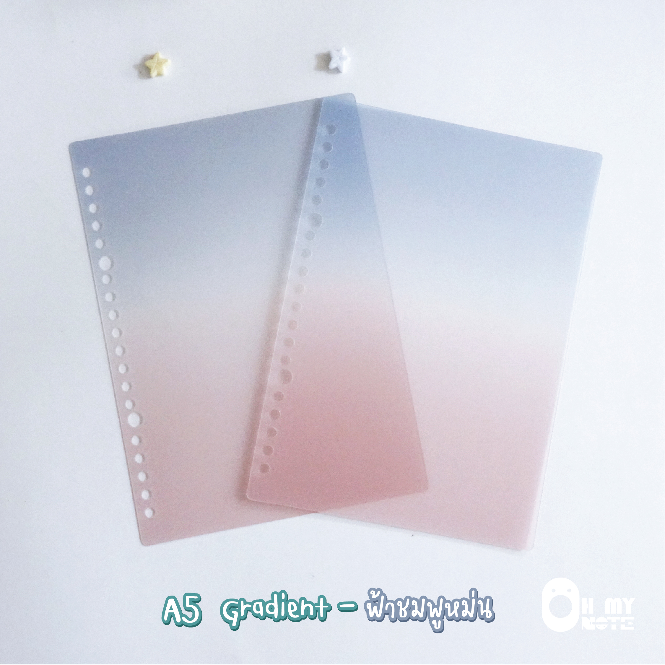 Ohmynote สันห่วงเย็บเล่ม สีใส ใส่ง่าย สะดวกมากๆ