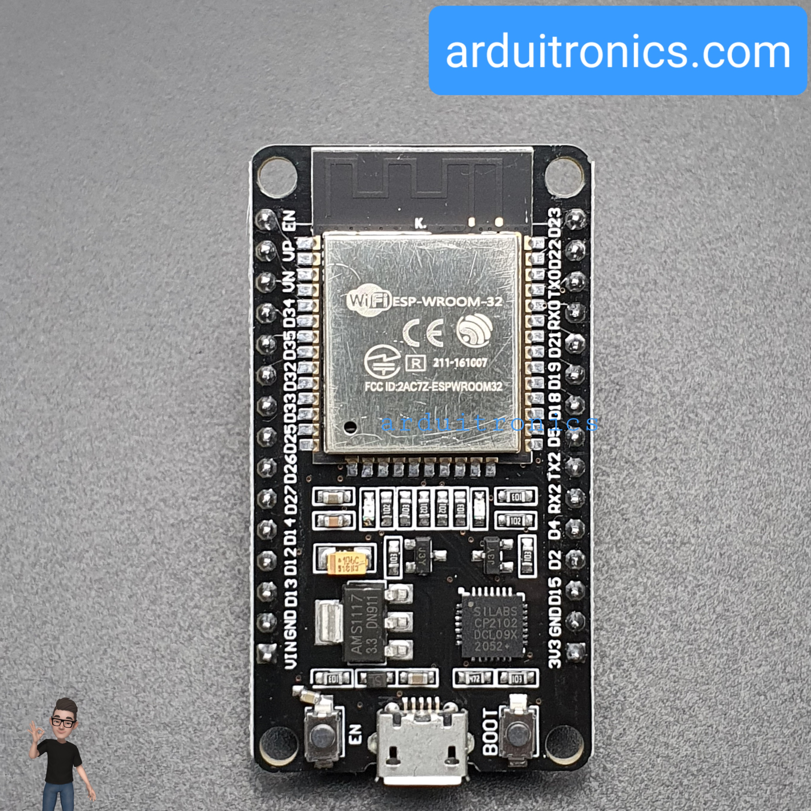 ESP32 (Auto upload) WiFi+Bluetooth ESP-32 ESP-32S ESP32 (CP2102) 30 pin