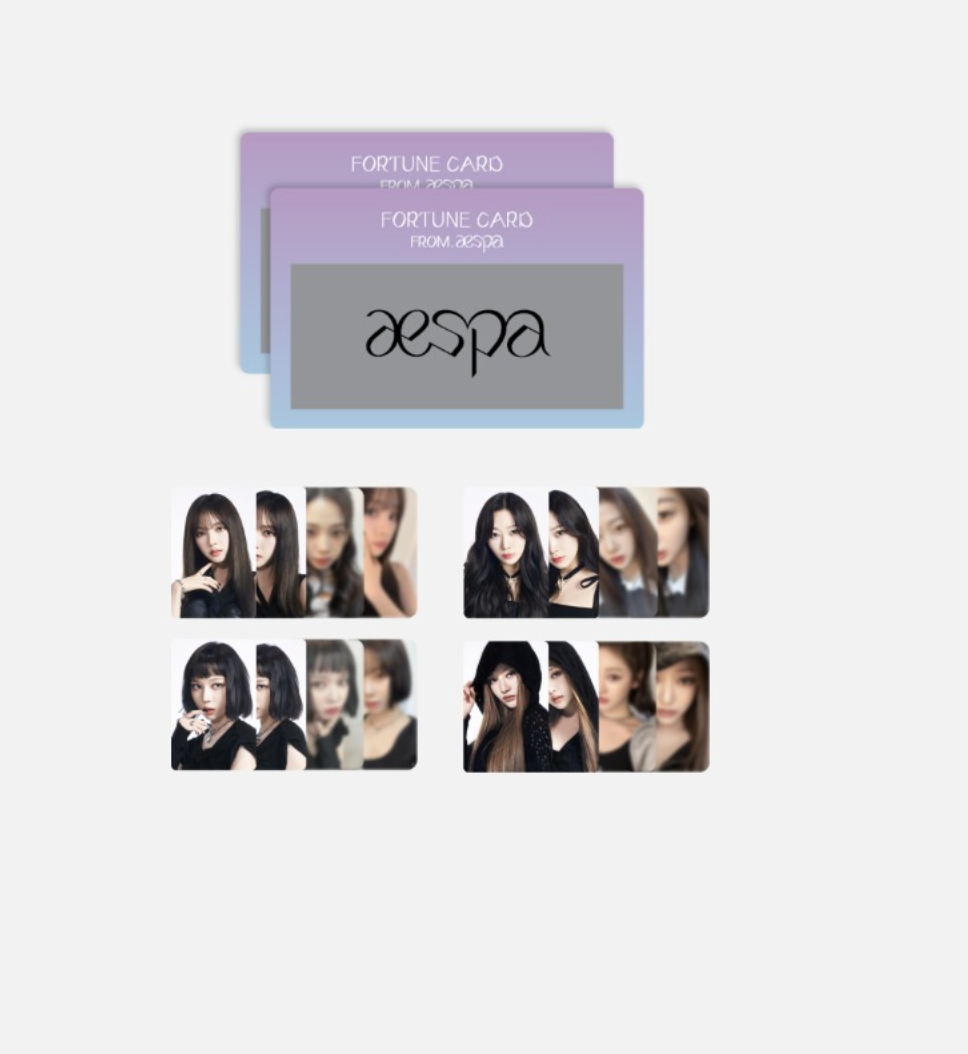 aespa -2023 aespa 1st Concert 'SYNK : HYPER LINE' OFFICIAL MD -Fortune Scratch set สุ่ม