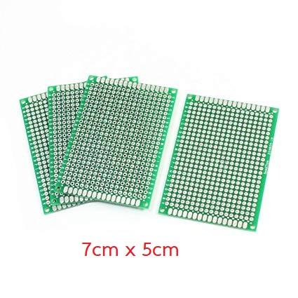 Through Hole Universal Prototyping PCB Board 5x7 cm (แผ่น PCB ไข่ปลา 2 หน้า)
