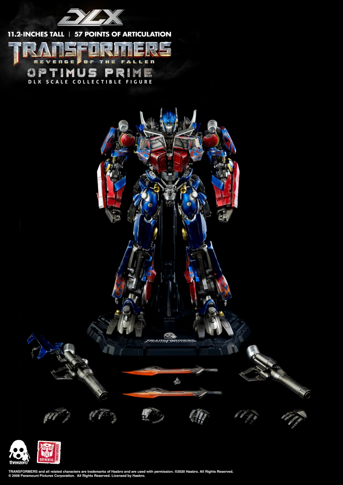 Three Zero Transformers: Revenge of the Fallen DLX Optimus Prime