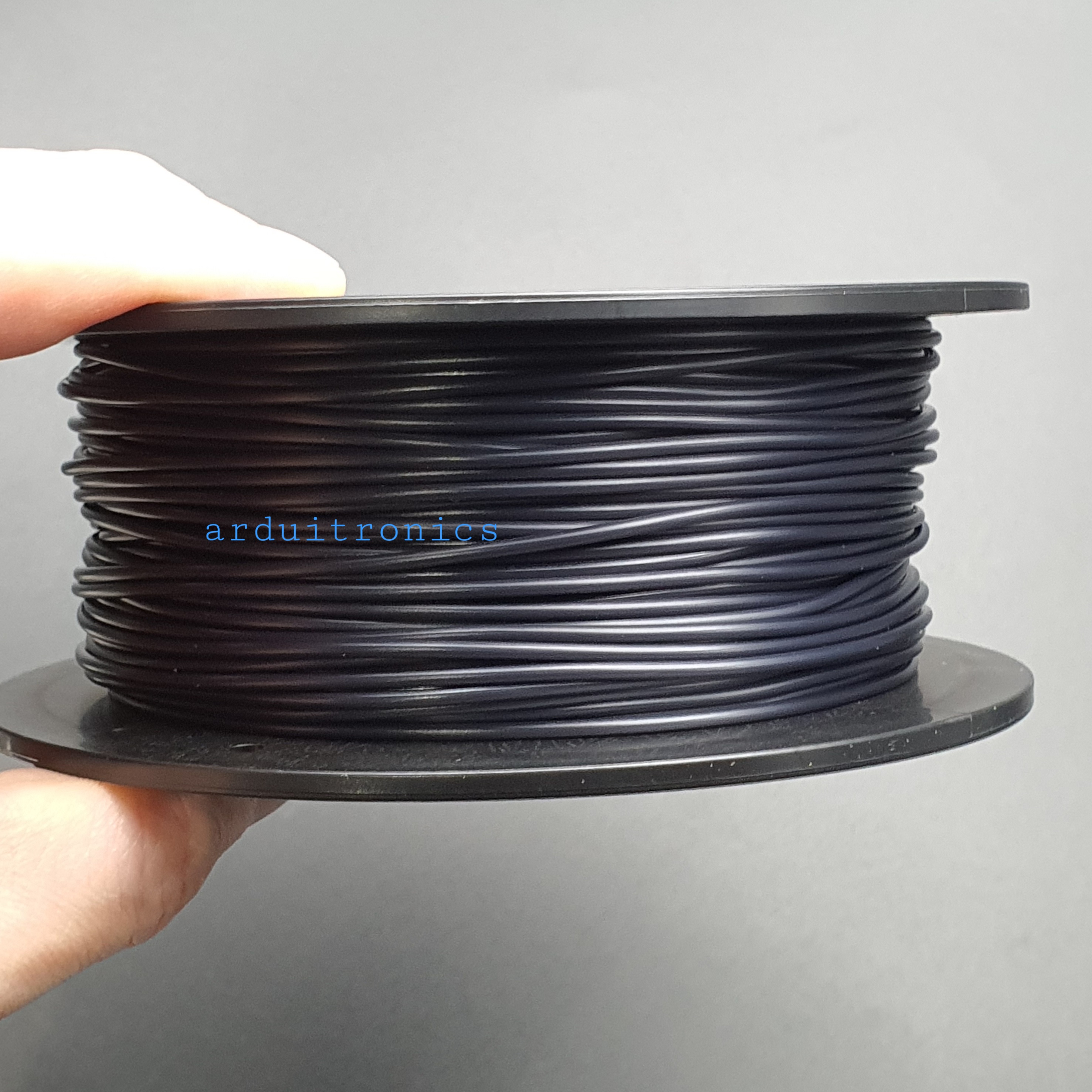เส้นพลาสติก 3D Printer Filament PLA 1.75mm 0.20kg สีดำ