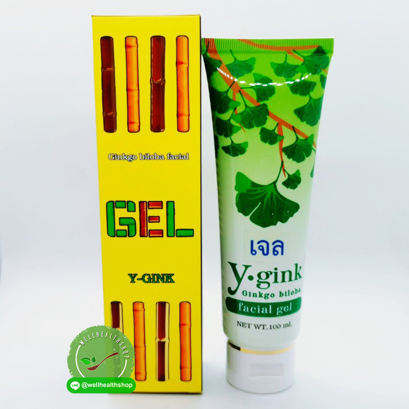 Y-gink gel วายกิง แปะก๊วย เฟเชียลเจล เจลล้างหน้าแปะก๊วย สำหรับผิวแห้ง ผิวผสม