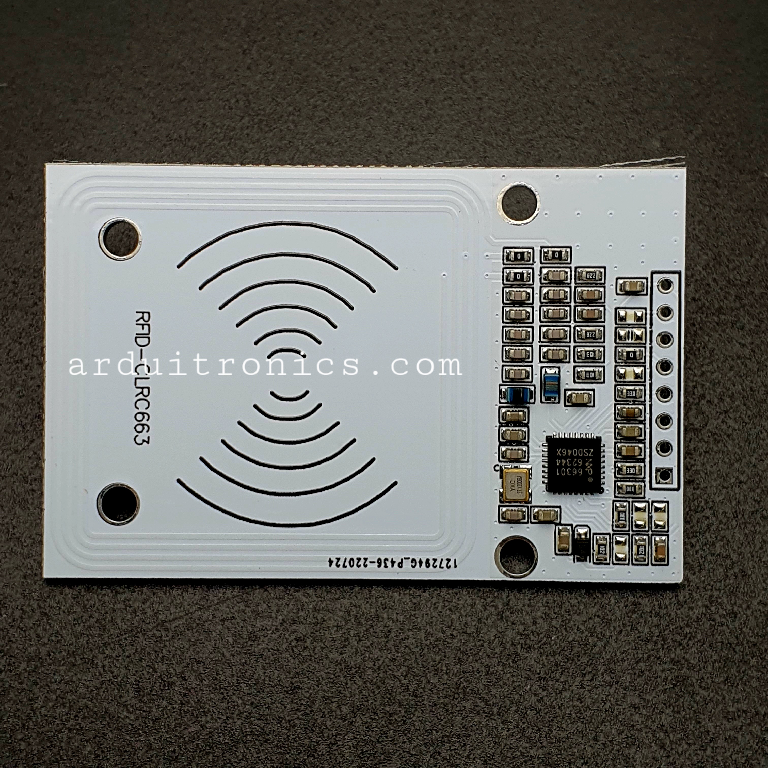 โมดูล RFID NFC 13.56Mhz CLRC663 RC663 full protocol NFC IC card read and write PCB สีขาว