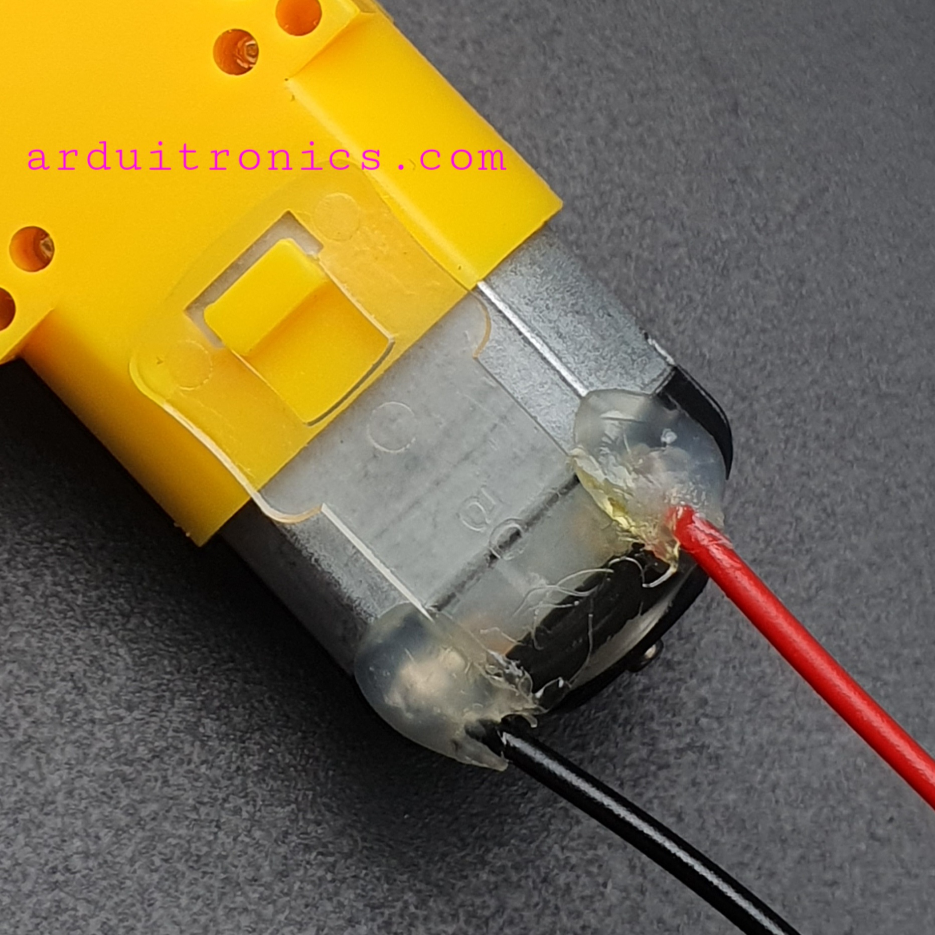 Gear Motor มอเตอร์แกนเดี่ยว (อัตราทด 1:120) พร้อมสายไฟ