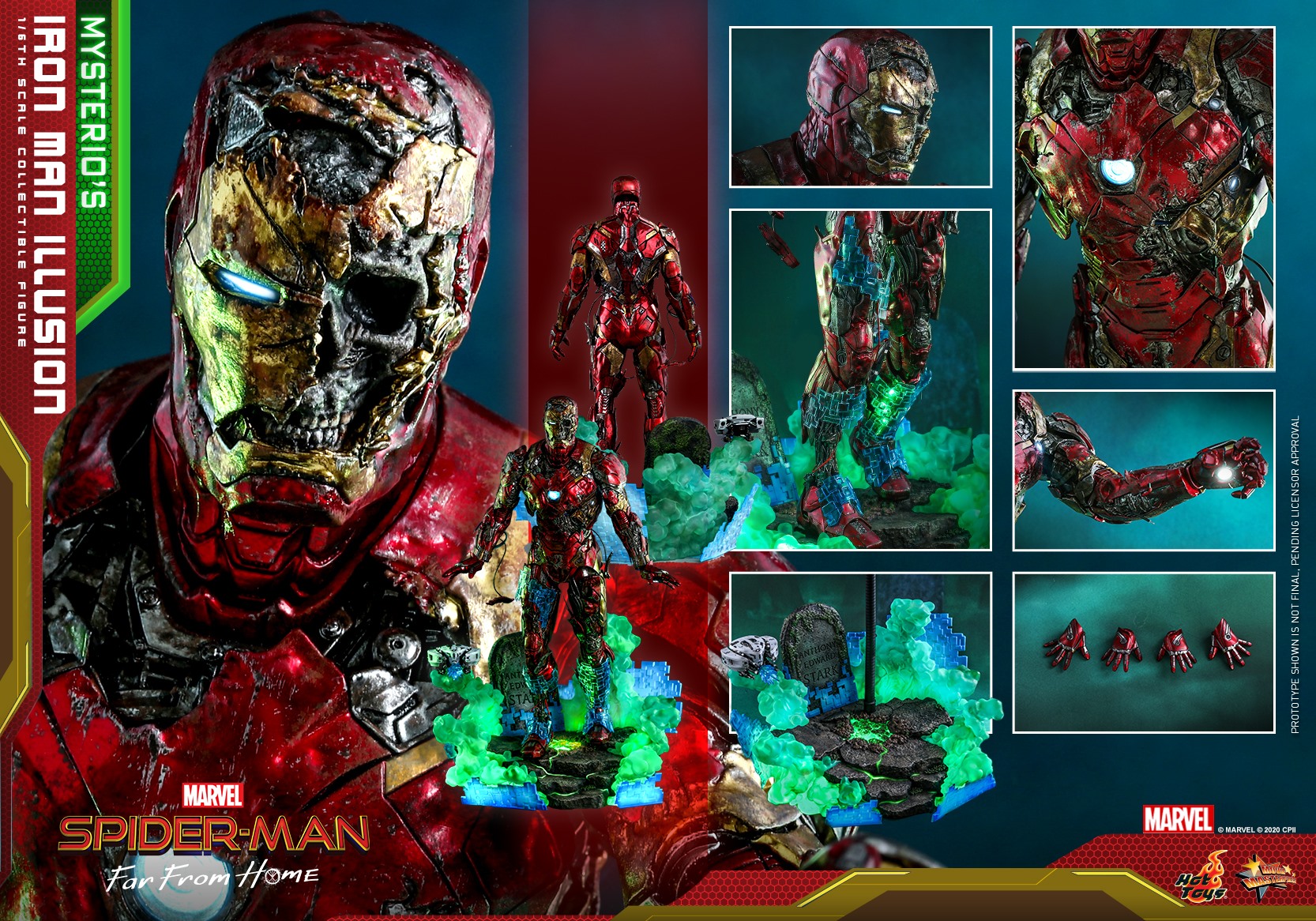 "Pre-Order" Hot Toys Spider Man Far From Home - 1/6th scale Iron Man Illusion