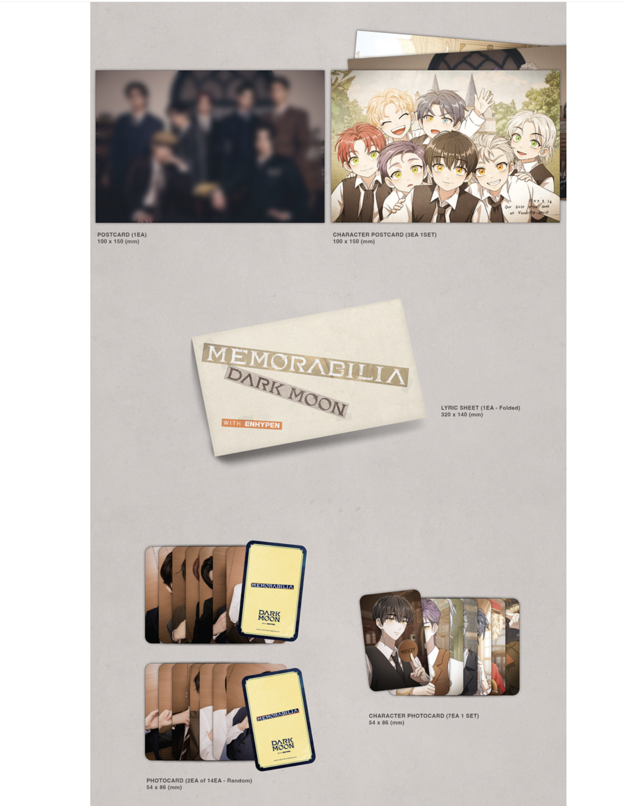 Enhypen -DARK MOON SPECIAL ALBUM <MEMORABILIA> แบบ Moon ver แบบได้ของแถมเพิ่ม จาก weverse - ส่ง เรือ