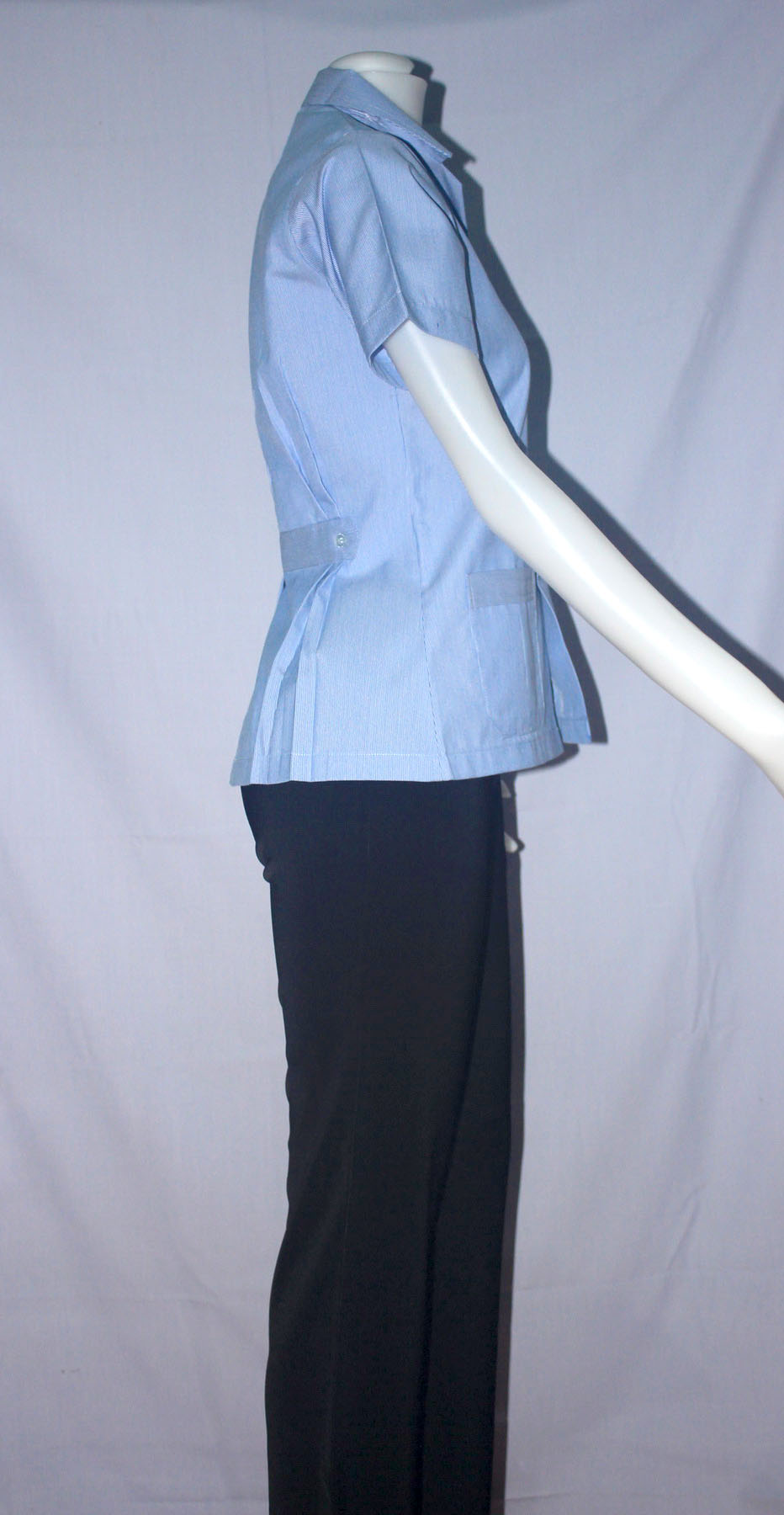 เสื้อกราวน์ฟ้าขาว ปักกระทรวงสาธารณสุข ผู้หญิง