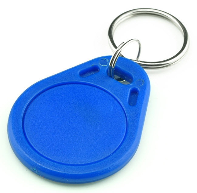 RFID 13.56 MHz Token Key Tags (Key Fob สีน้ำเงิน) - Read/Write