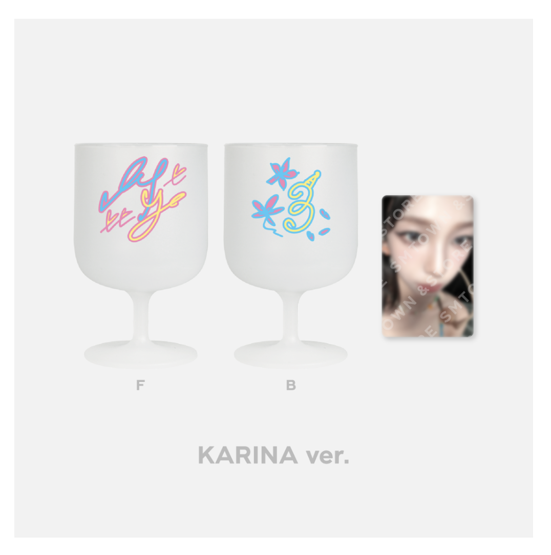 aespa -aespa Debut 3rd Anniversary MD -DIY Plastic Wine Cup - แบบ Karina