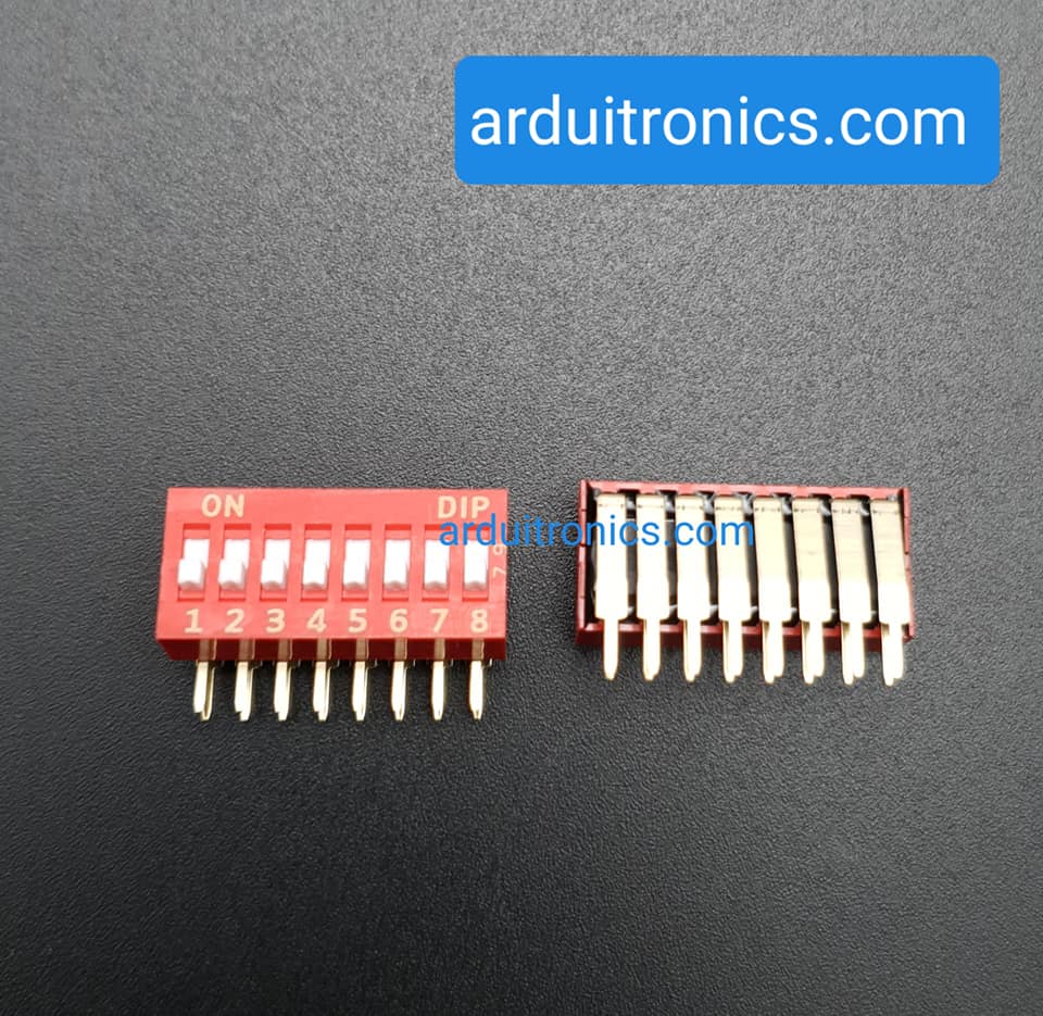 DIP Switch DA-08-V (ขาตั้ง Vertical)