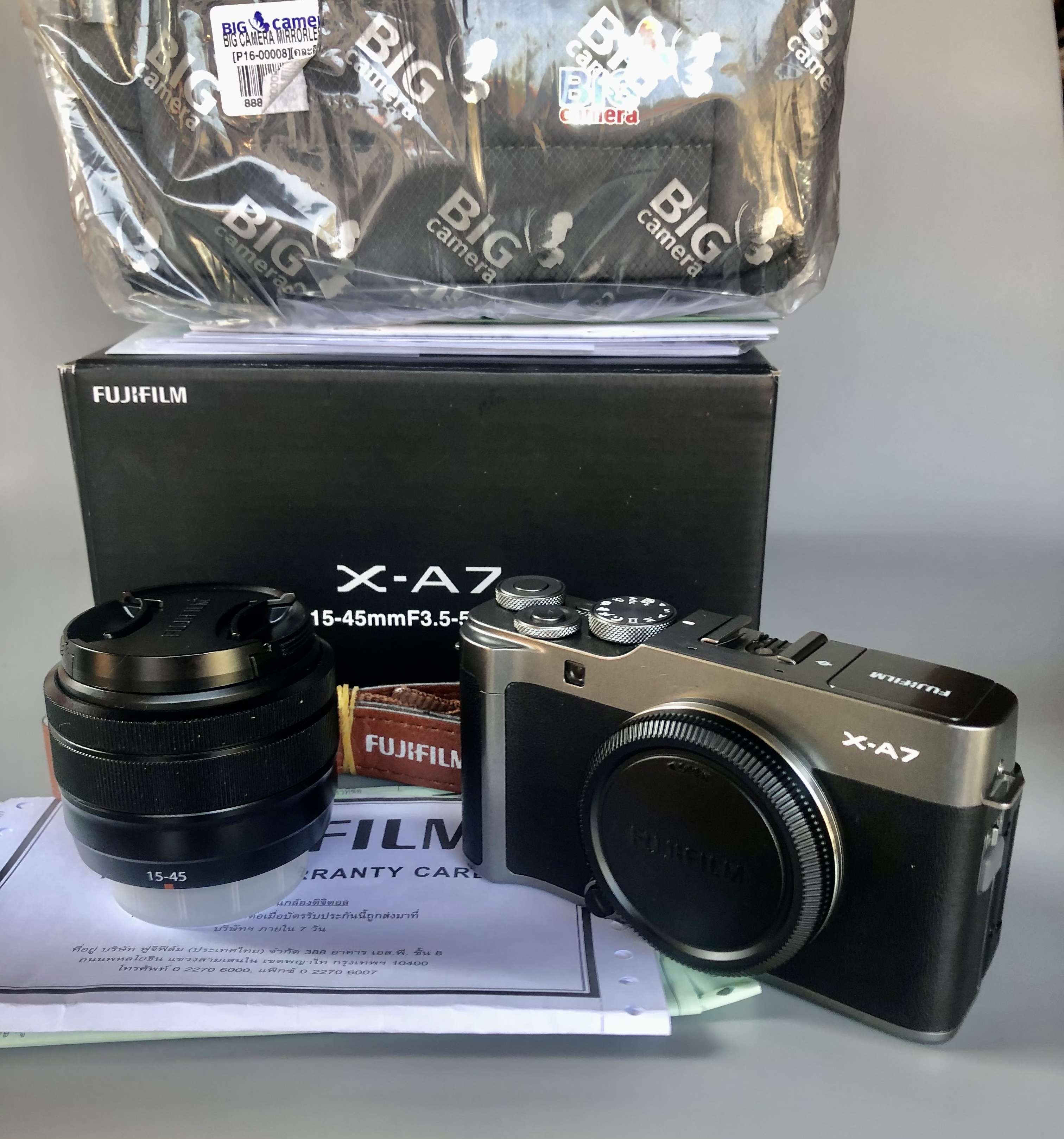 Fuji X-A7 สี Dark silver Limited อดีตประกันศูนย์ Lens 15-45mm OIS PZ