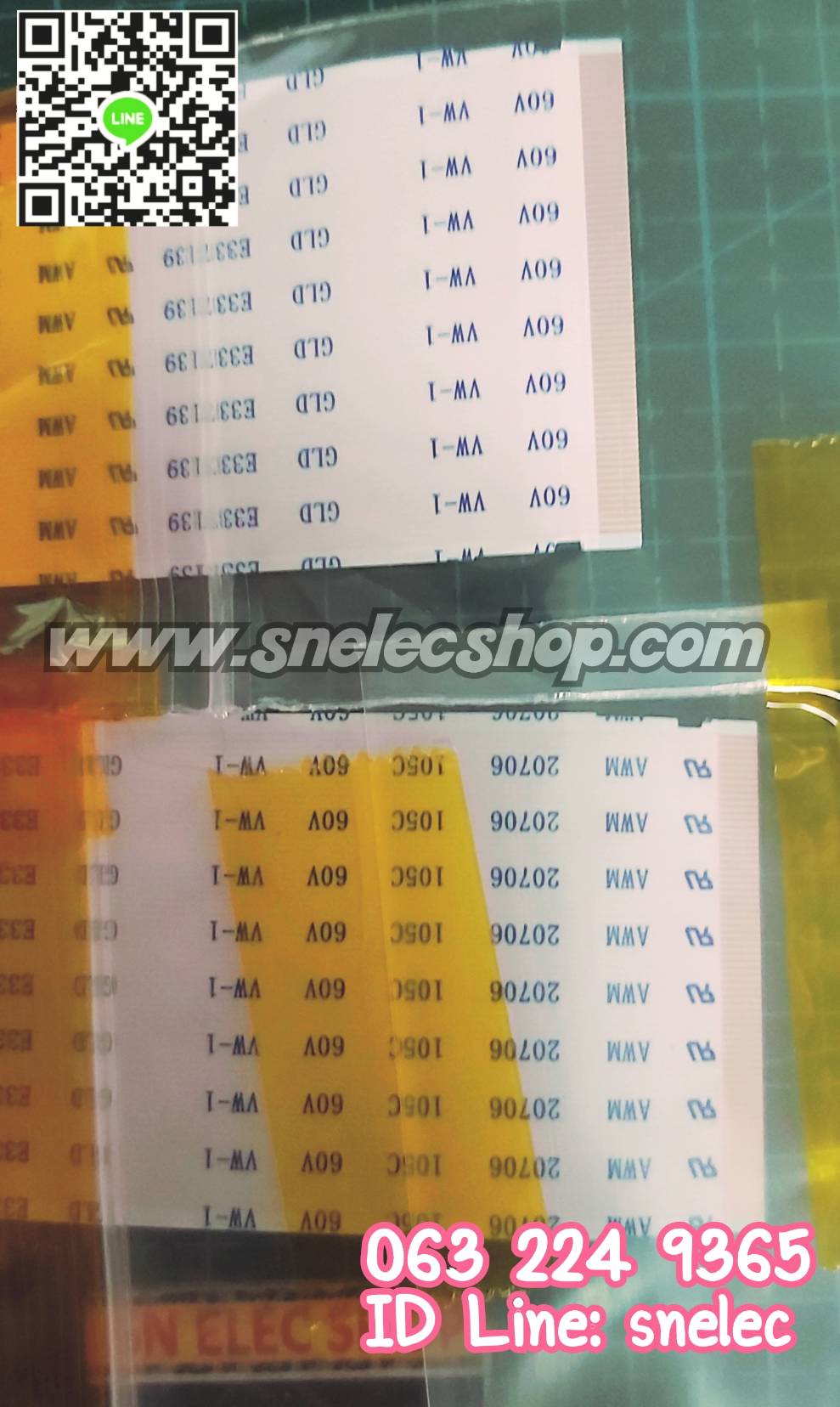 สายแพจอ-เมนบอร์ด ACONATIC รุ่น AN-43DF800SM พาร์ท TP.MS338T.PB761 จอ-BOEI430WX1_H ชุด 2 เส้น