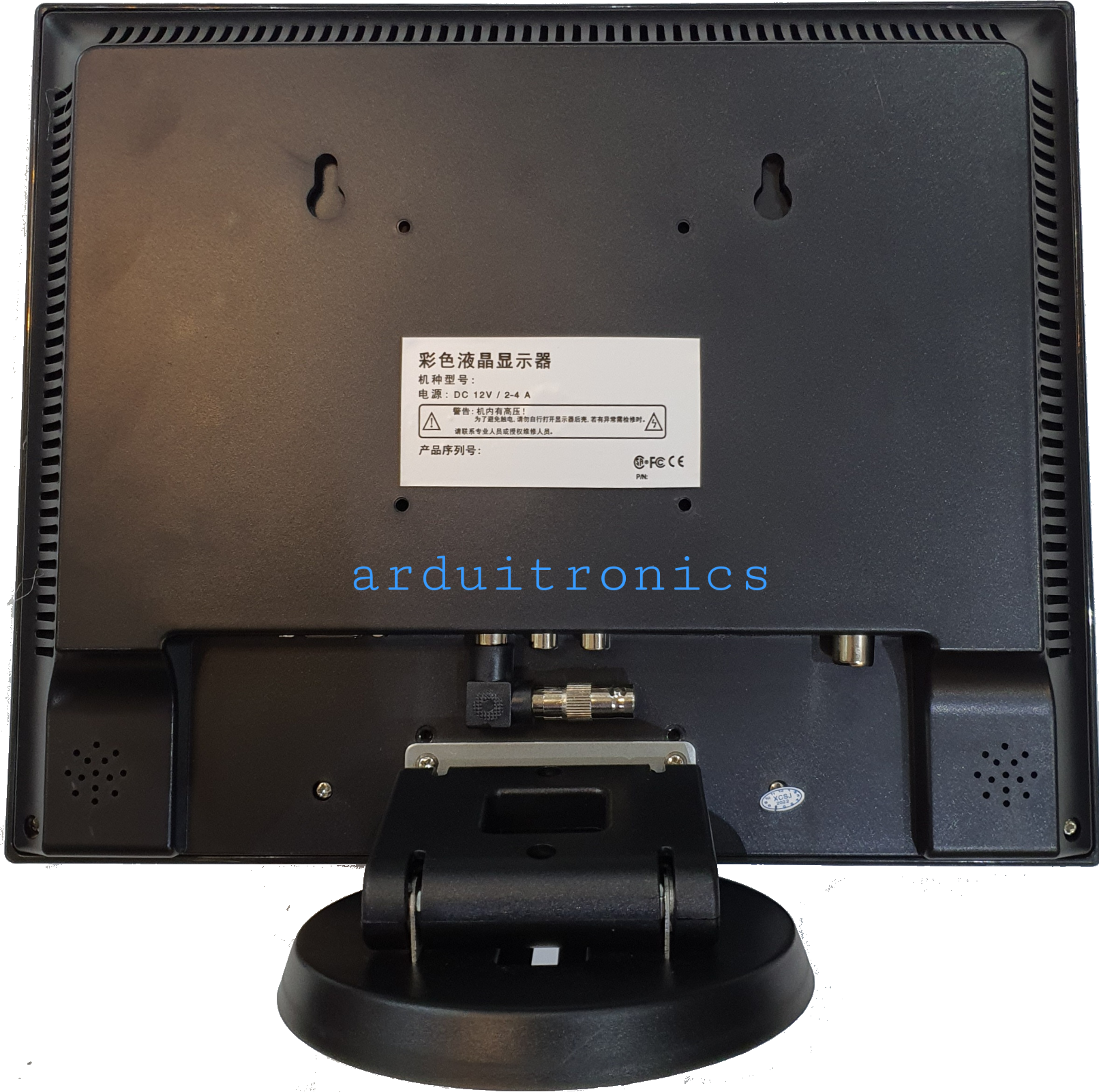 จอ LCD 12นิ้ว 1024x768 (แถม remote control / power adapter / HDMI adapter) สำหรับ Raspberry Pi / Nvidia พร้อมฐานตั้ง