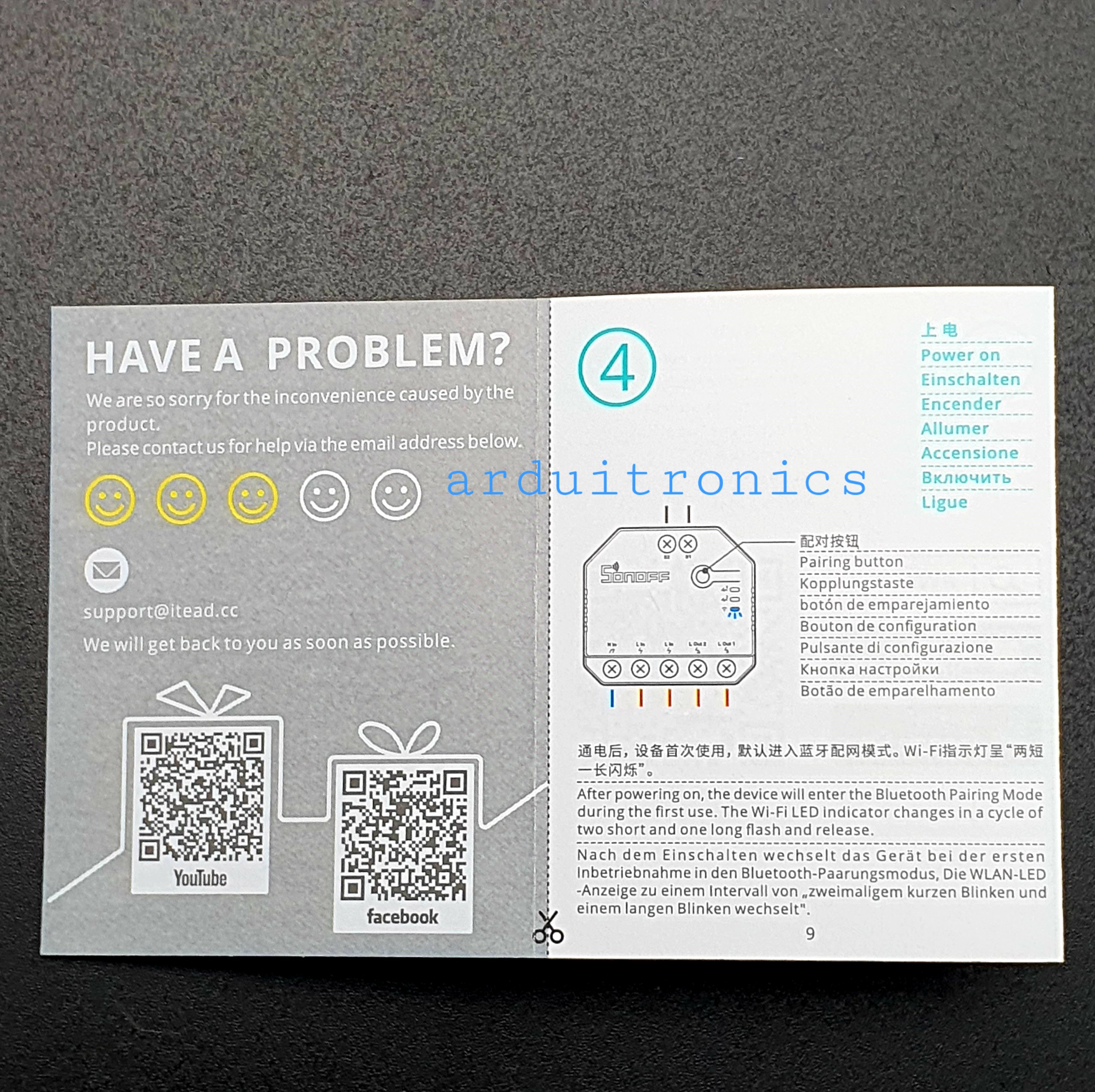 Sonoff Dual R3 WiFi Smart Switch เปิด-ปิด ผ่าน WiFi ด้วยสมาร์ทโฟน (2 Channel)