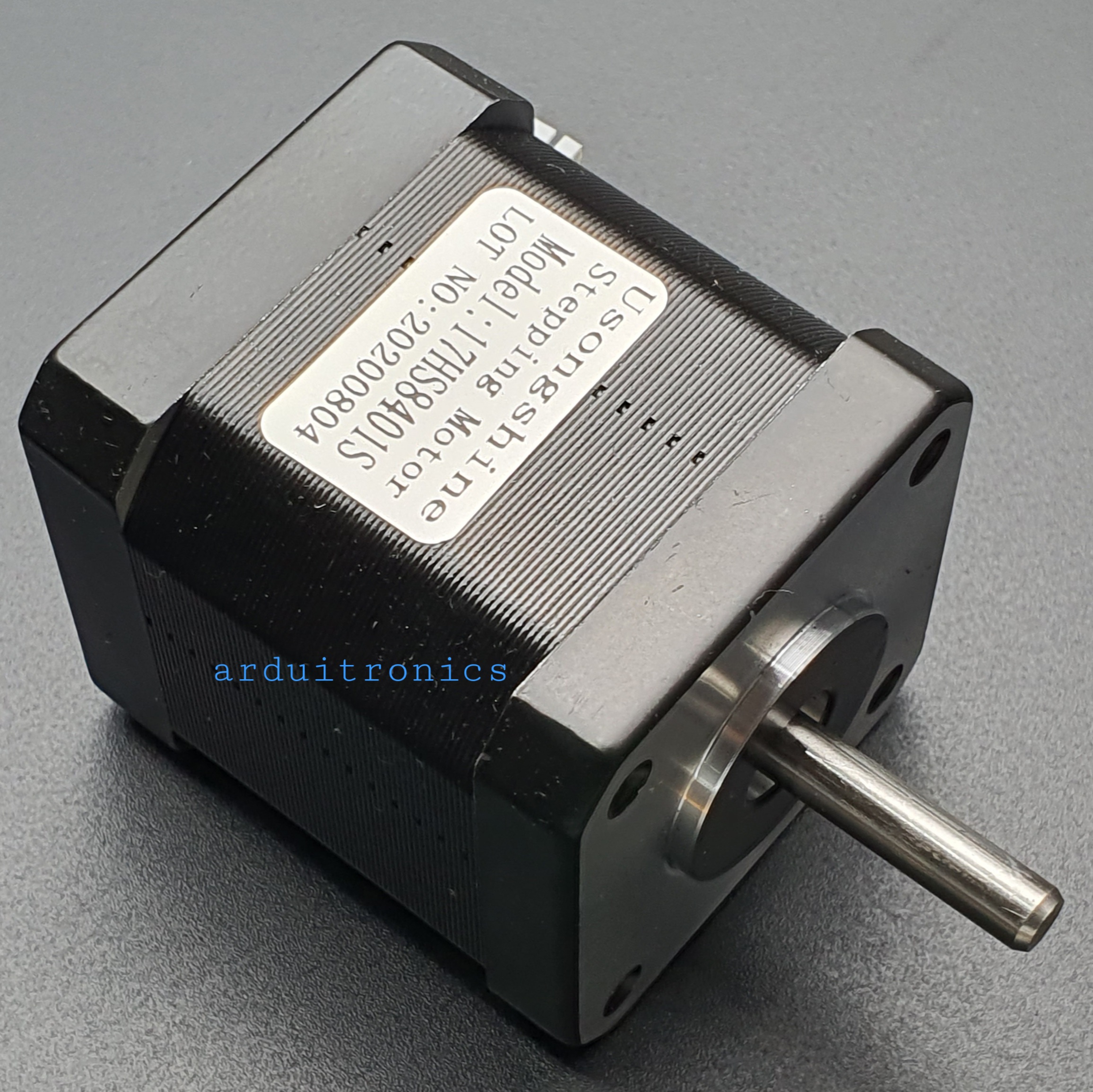 Stepping Motor แรงบิด 0.48 N.m - 1.8A (17HS8401S) สีดำ พร้อมสาย connector