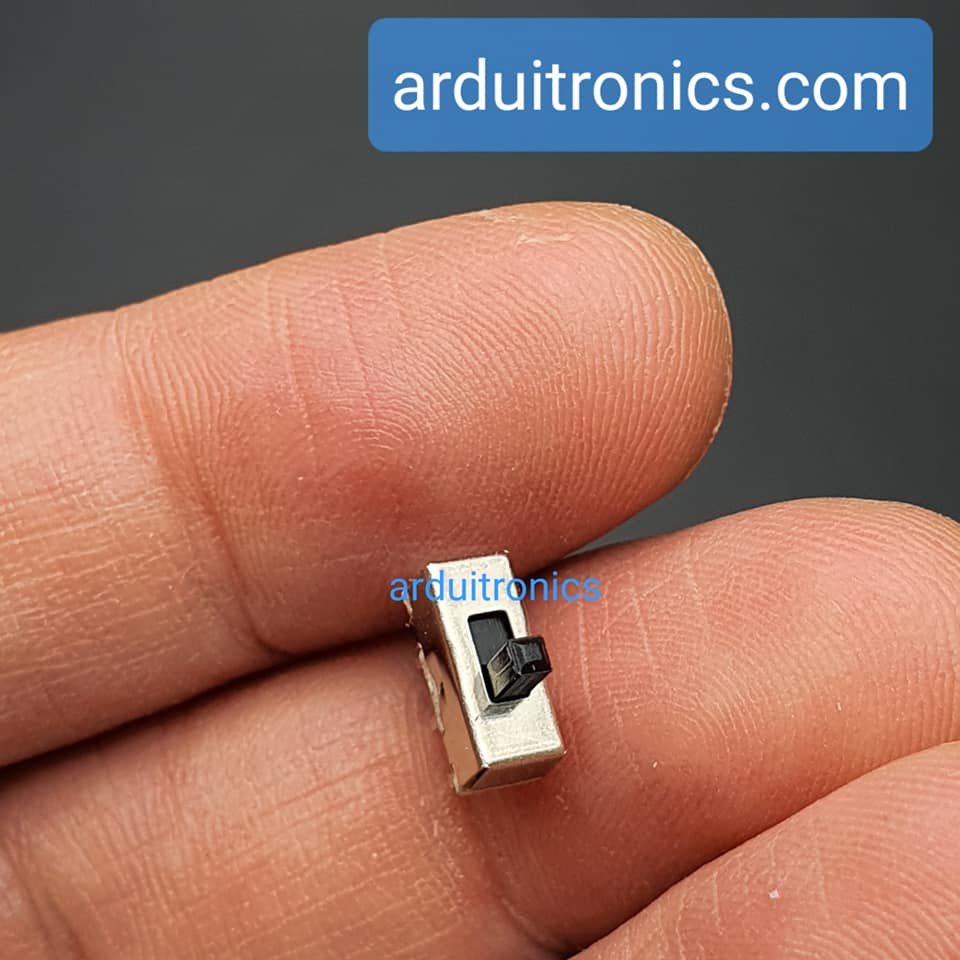 สวิตช์เลื่อน On/Off 3ขา ก้านยาว 3mm (Slide Switch SS12D00 G3)