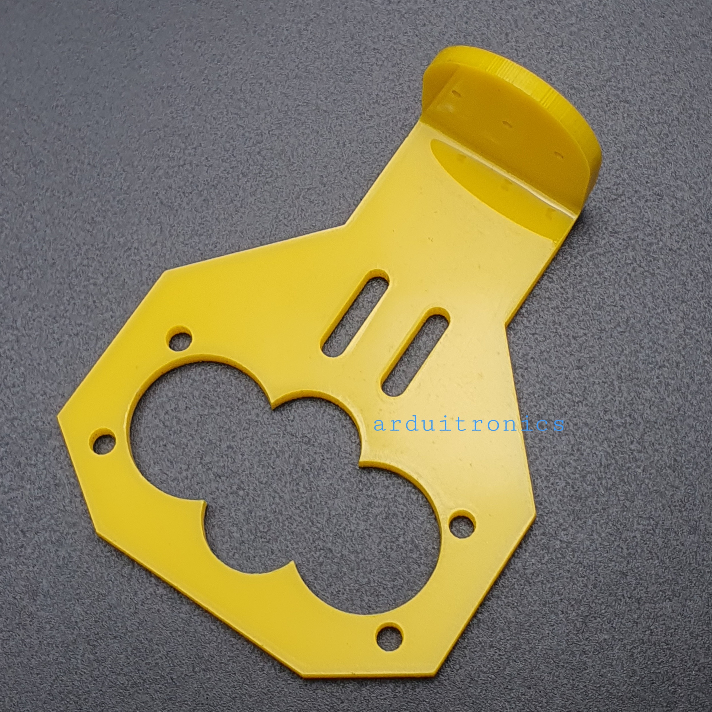 Arduino Mounting Bracket for Ultrasonic Module (HC-SR04) - Yellow